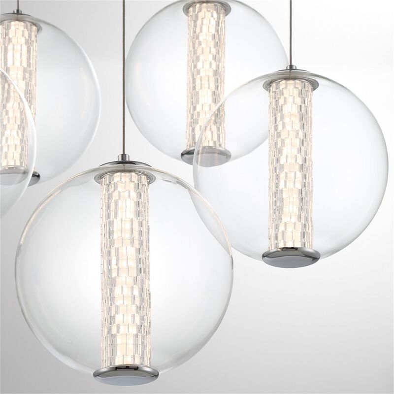 Atomo 26 Inch 5 Light Multi Light Pendant by Eurofase Lighting