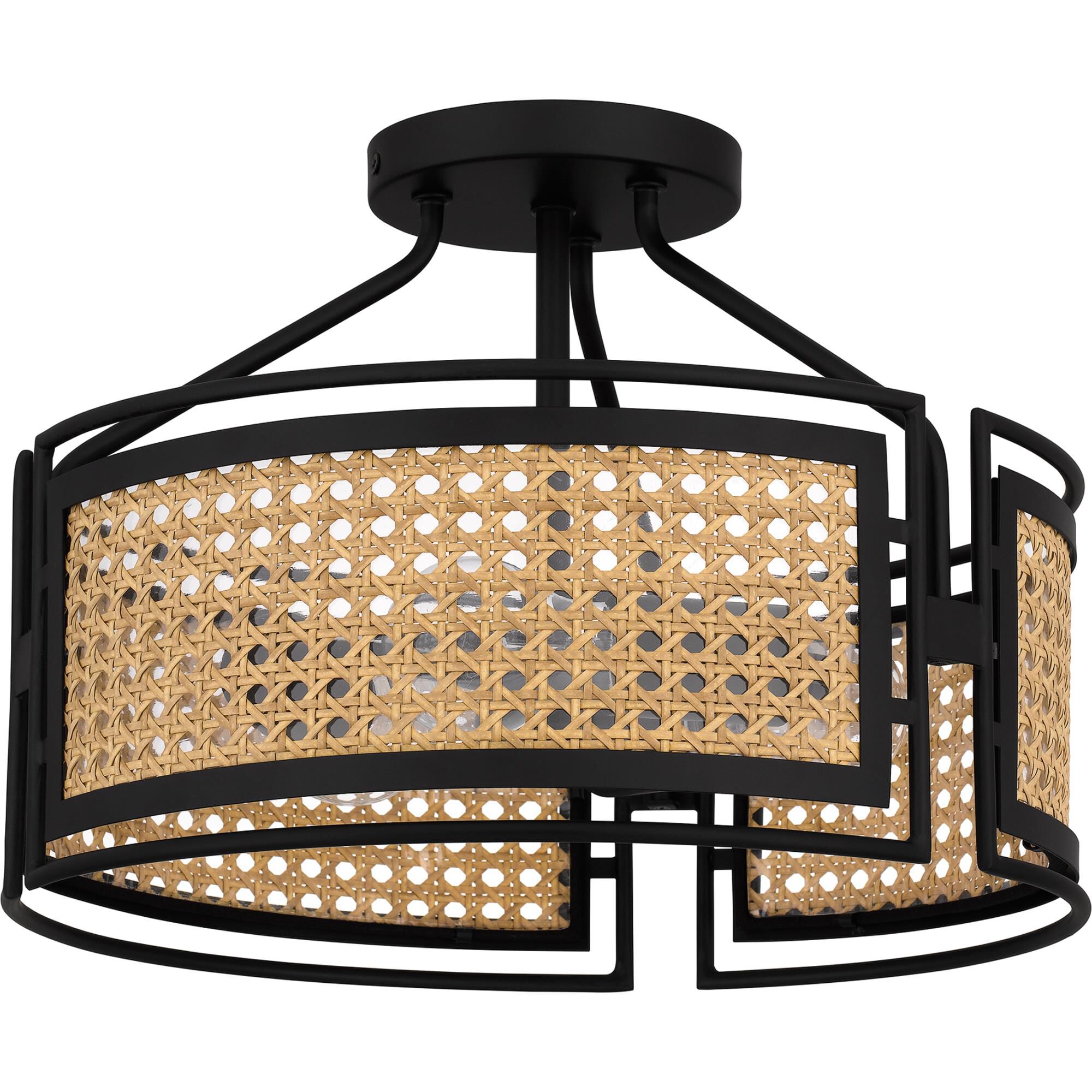 Priya 14 Inch 3 Light Semi Flush Mount by Quoizel