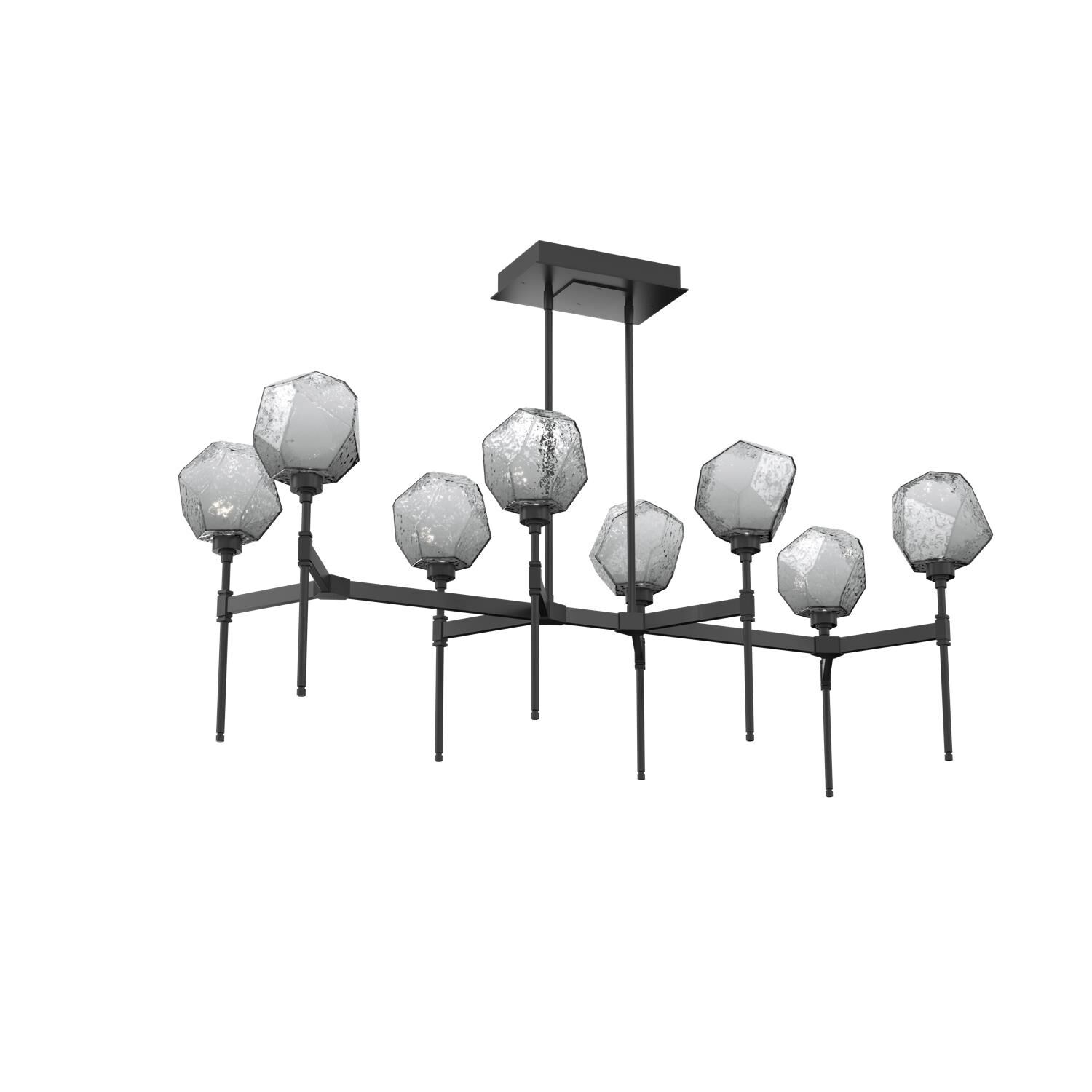 Shown in Matte Black finish and Smoke glass