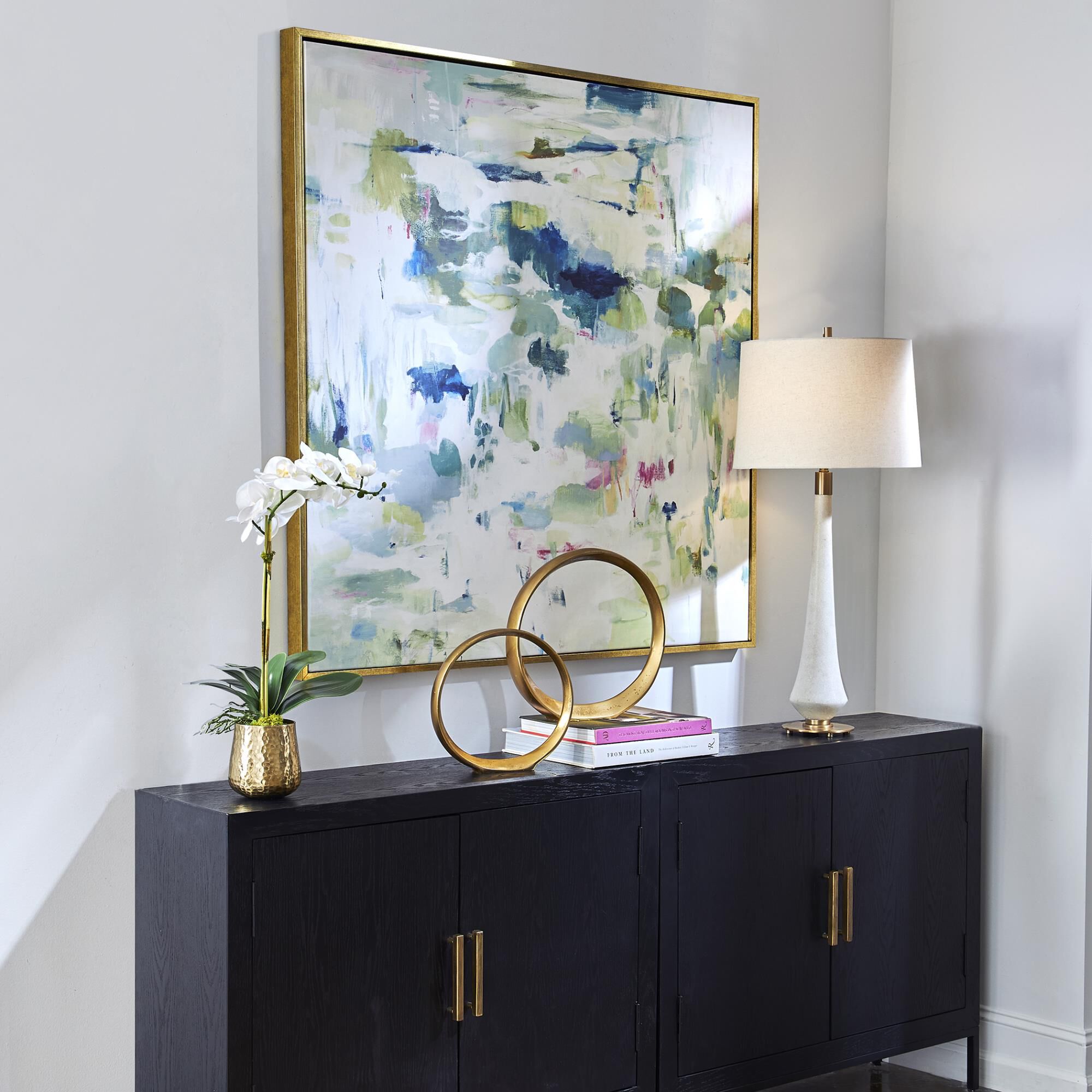 Abstract Reflections 50 Inch Art Print by Uttermost