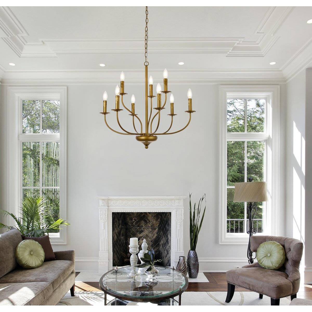 Shown in Brass finish