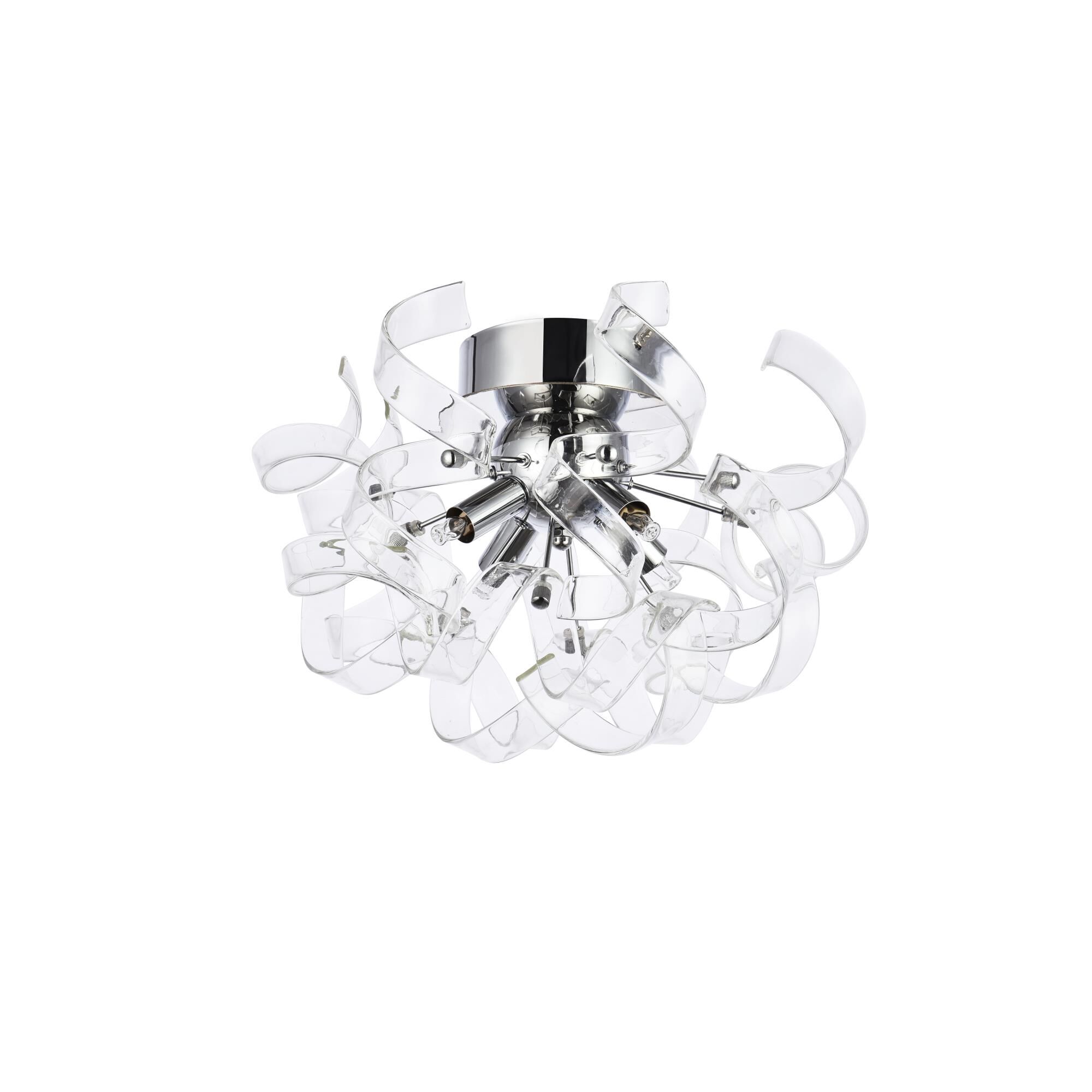 Ritz 14 Inch 4 Light Flush Mount by Elegant Lighting