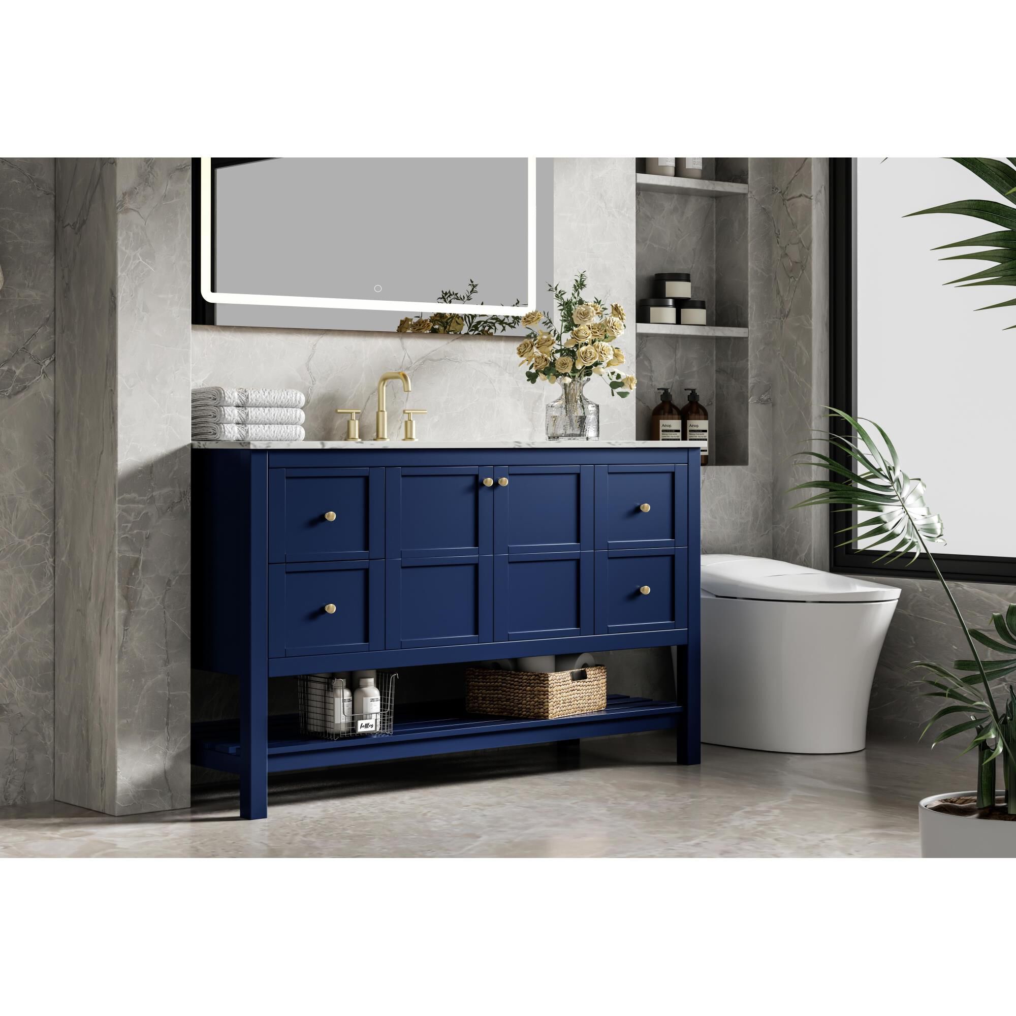 Shown in Blue finish