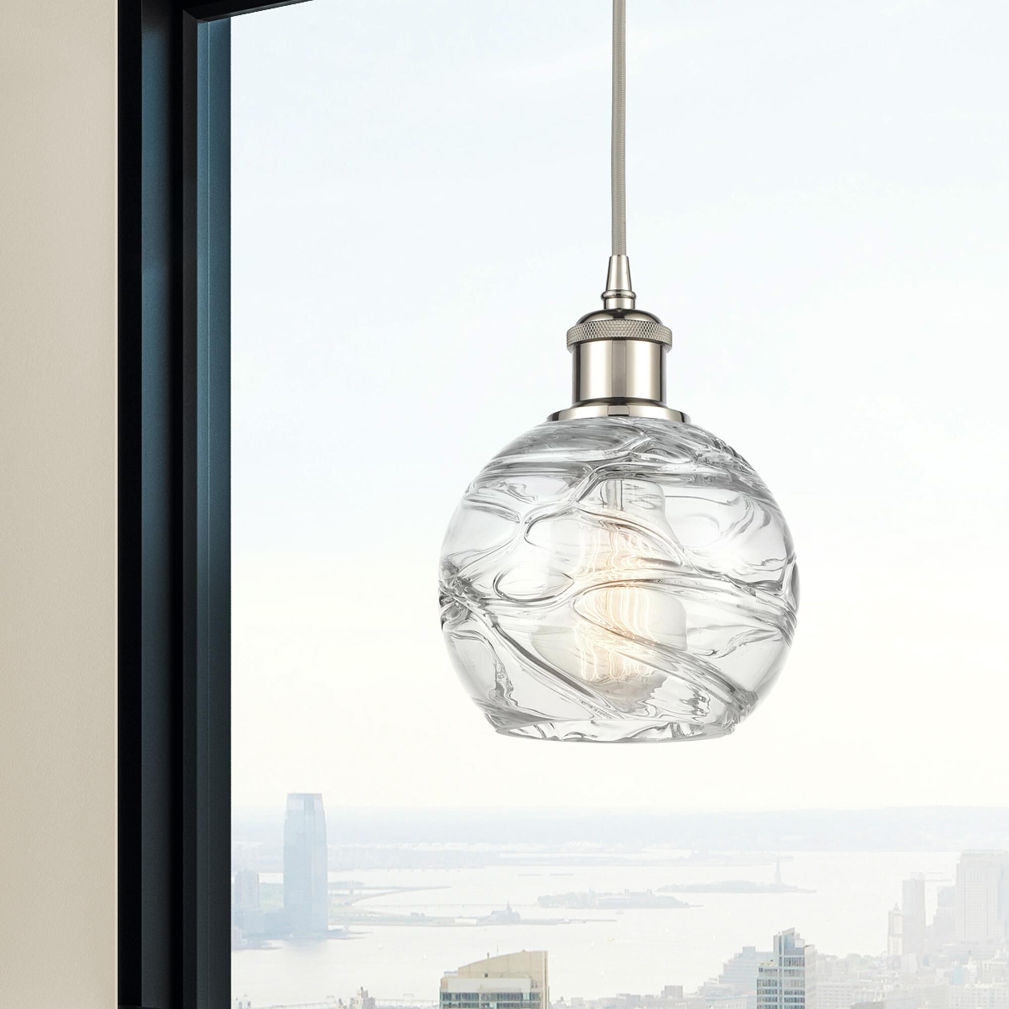 Bruno Marashlian Athens Deco Swirl 6 Inch Mini Pendant by Innovations Lighting