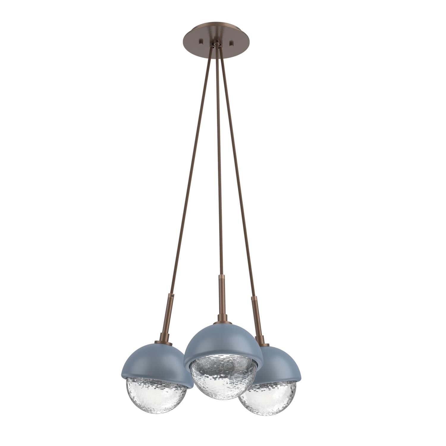 Levi Wilson Cabochon 13 Inch Multi Pendant Light by Hammerton Studio