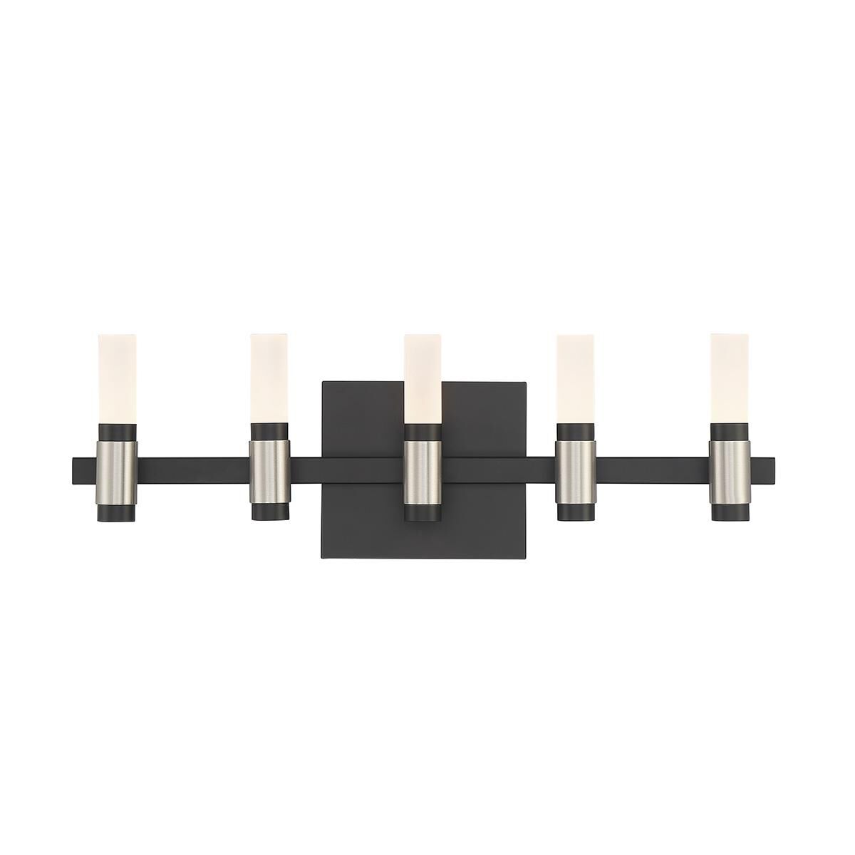 Shown in Black and Nickel finish and Frosted White Acrylic glass