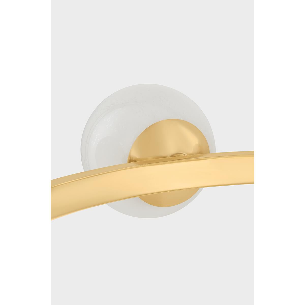 Shown in Aged Brass finish and Seeded Cloud glass