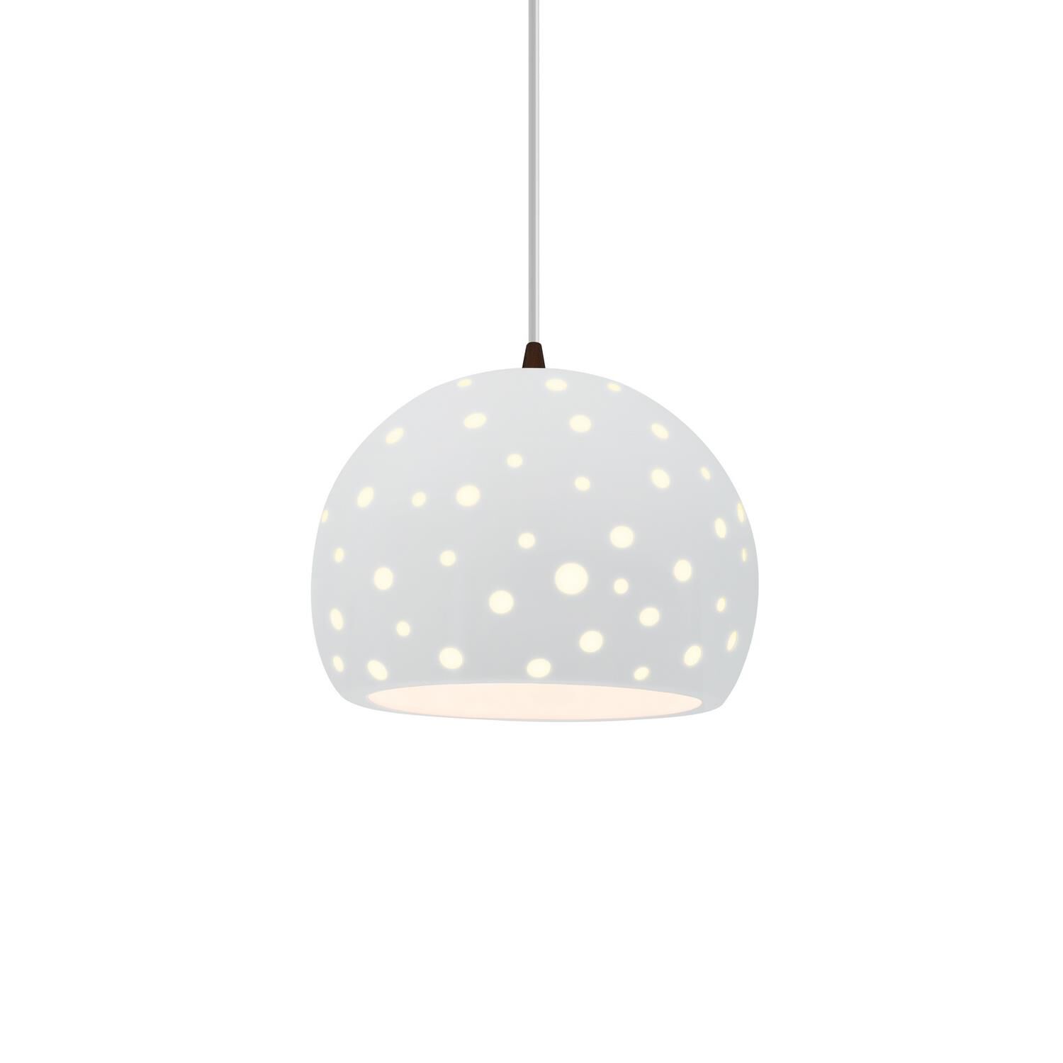Perforated Globe 7 Inch Mini Pendant by Justice Design Group