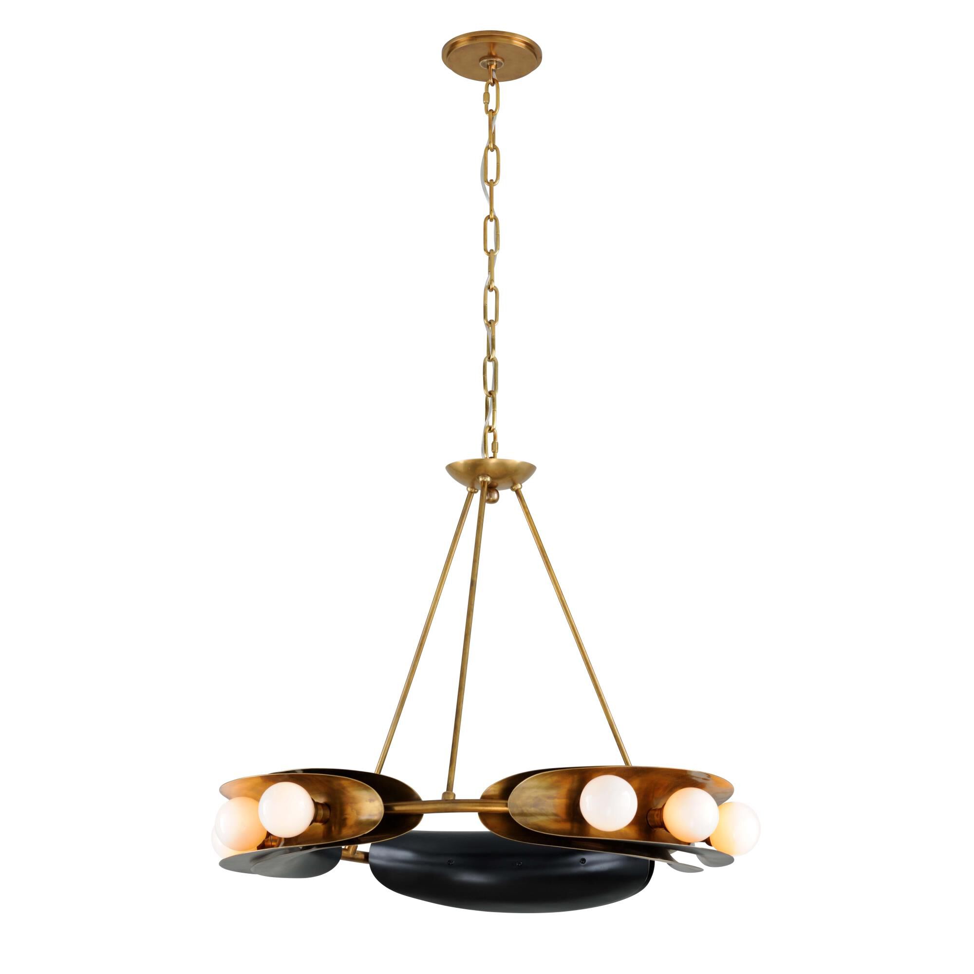 Martyn Lawrence Bullard Hopper 32 Inch Chandelier by Corbett Lighting
