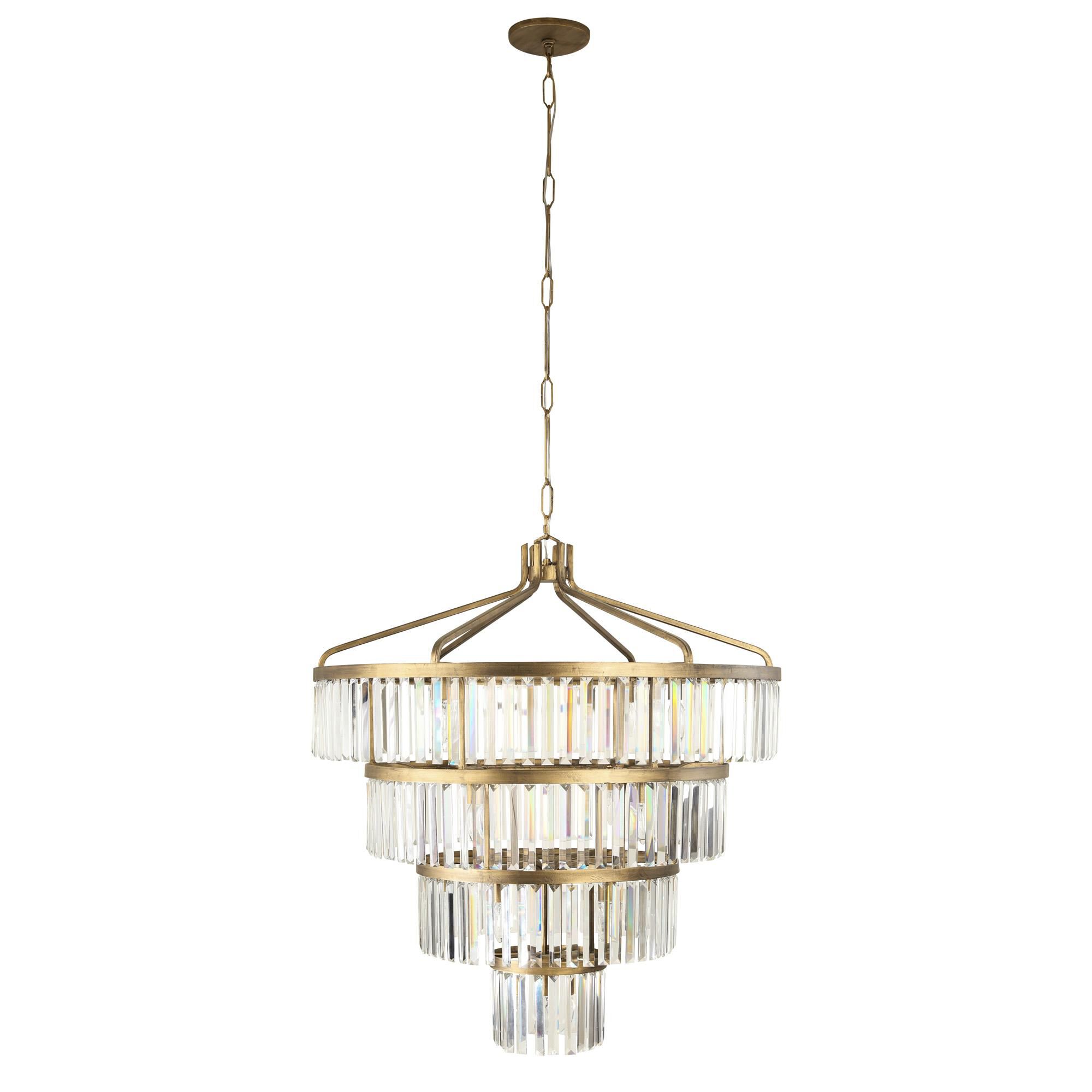 Shown in Havana Gold finish and Crystals glass