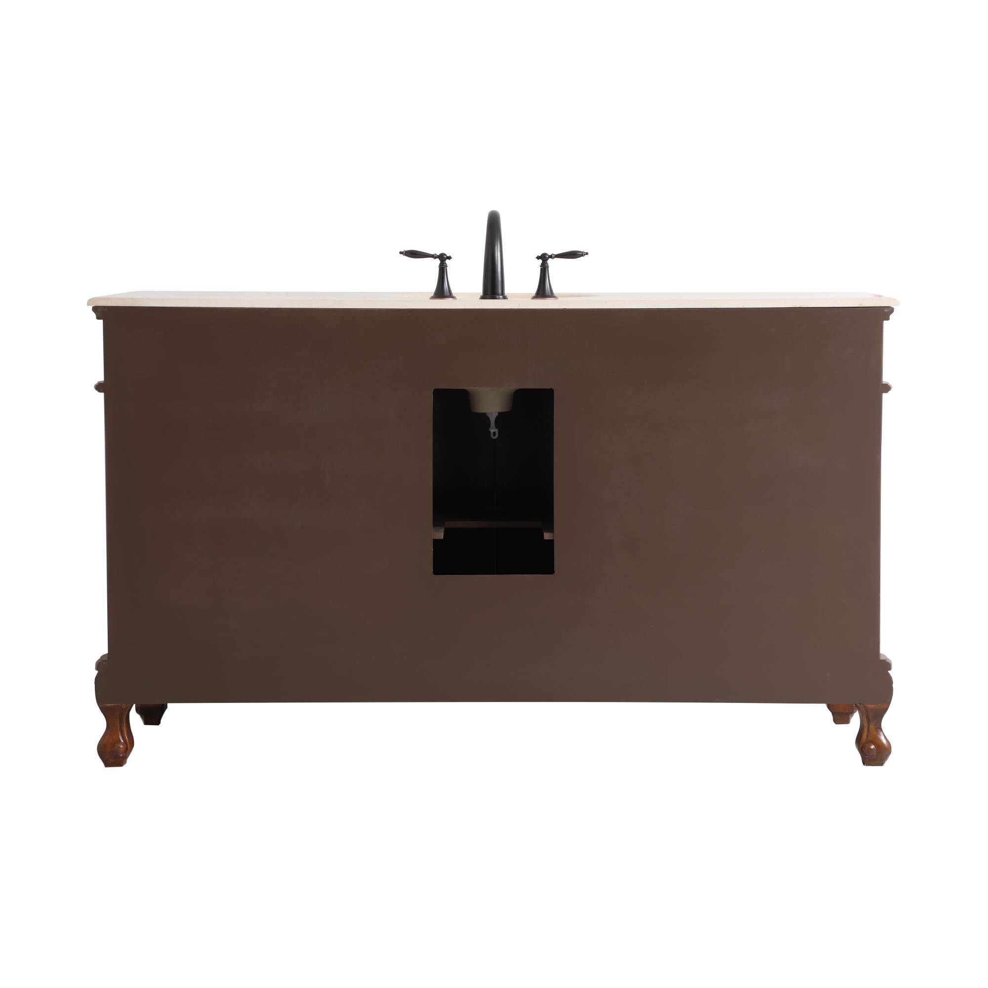 Shown in Teak finish