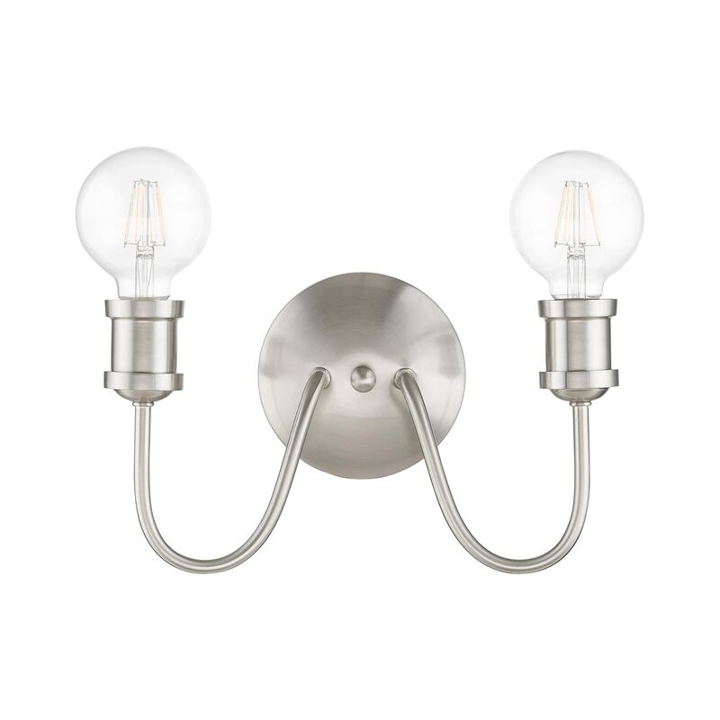 Lansdale 13 Inch 2 Light Bath Vanity Light by Livex Lighting