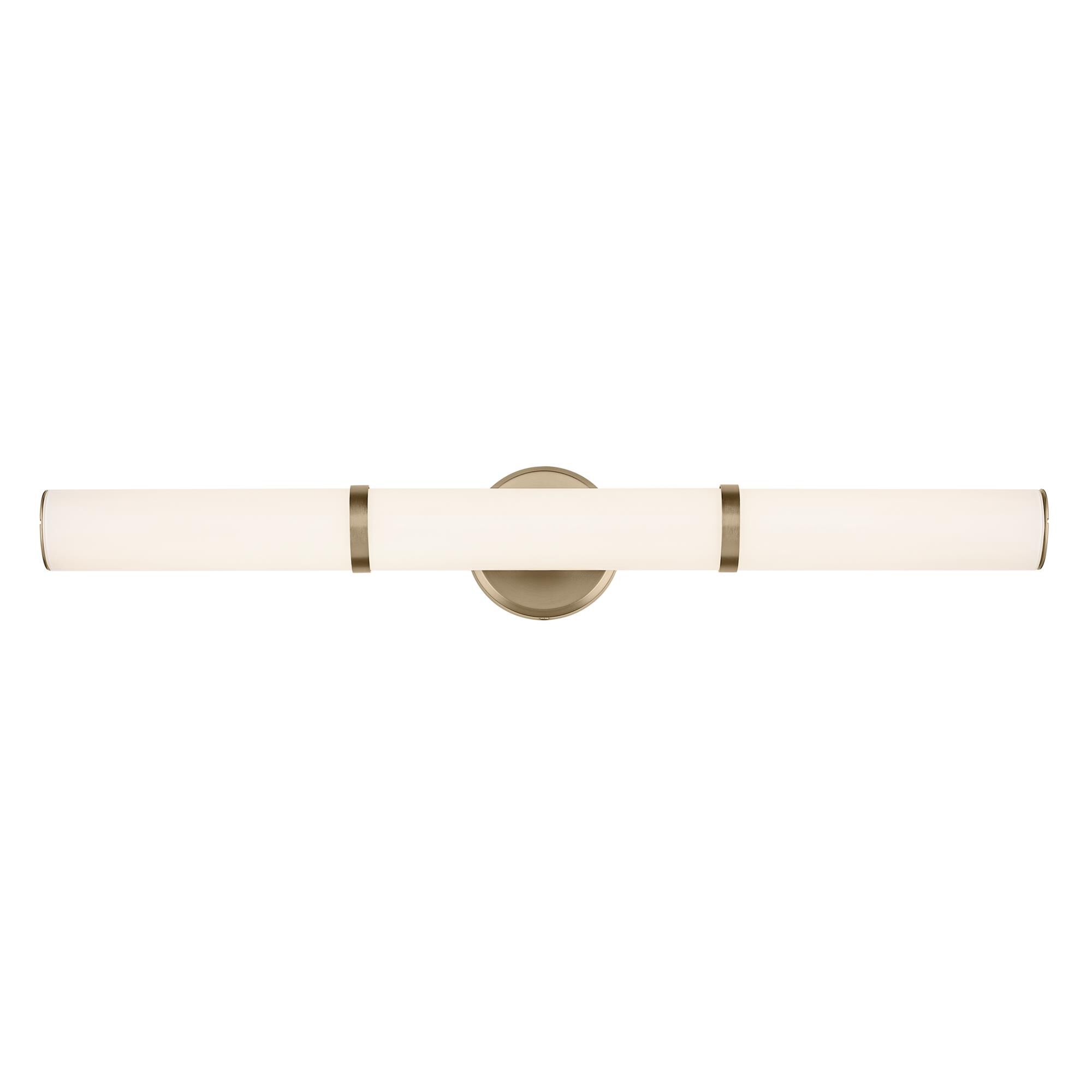 Shown in Champagne Bronze finish and Clear with Painted White Inside glass