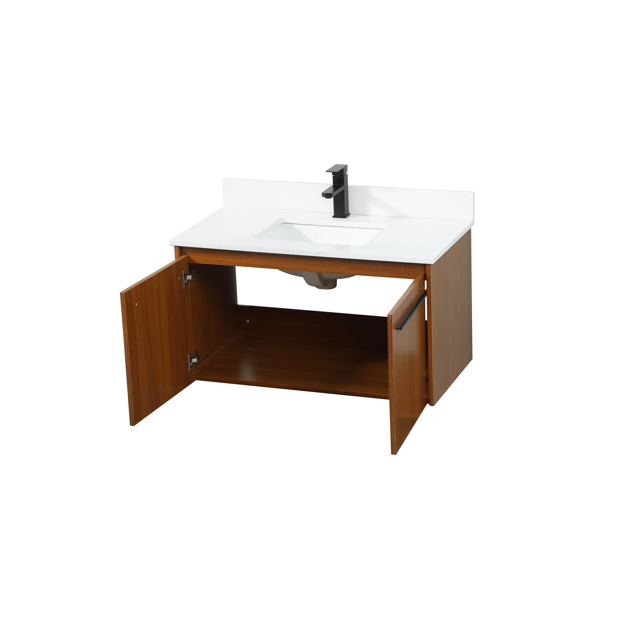 Shown in Teak finish