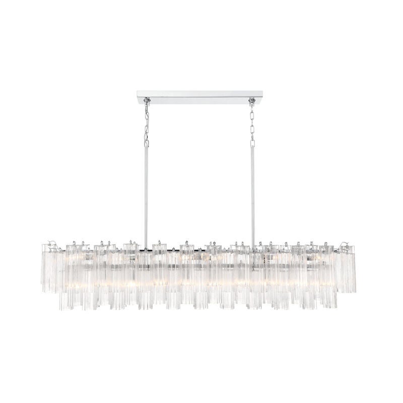 Addis Large Linear Chandelier by Crystorama