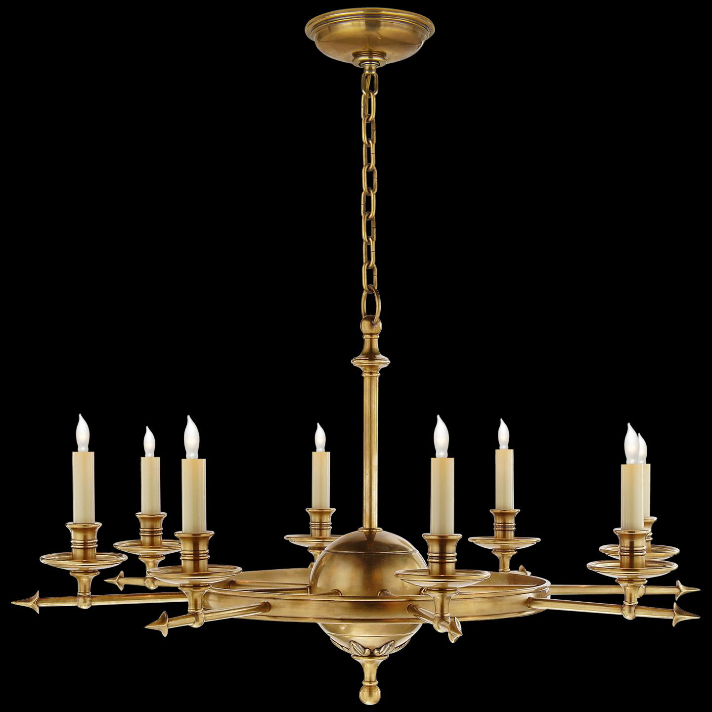 Shown in Antique-Burnished Brass finish and Chsnp  Sold Separately shade
