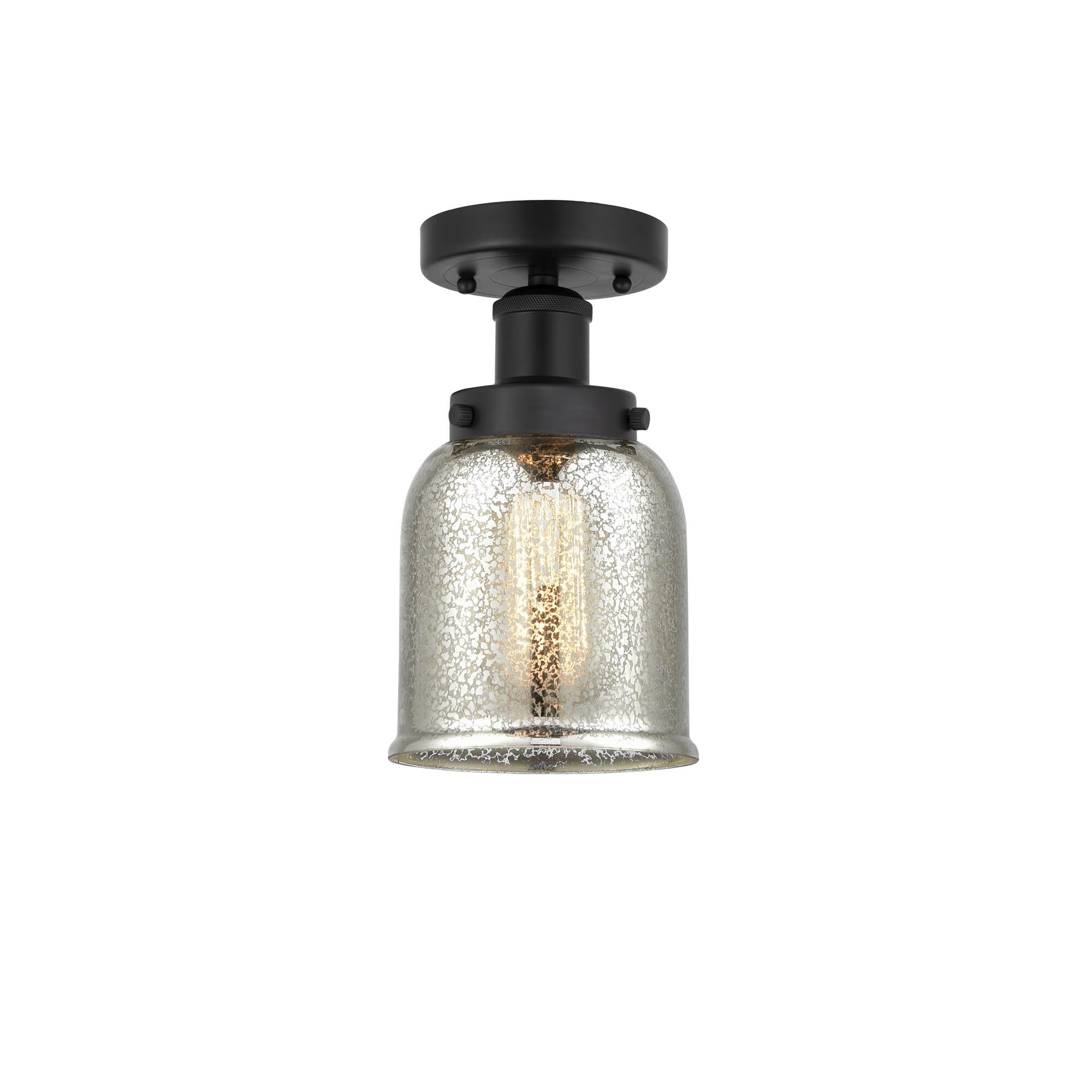 Shown in Matte Black, Mercury finish and Mercury glass and Mercury Glass shade