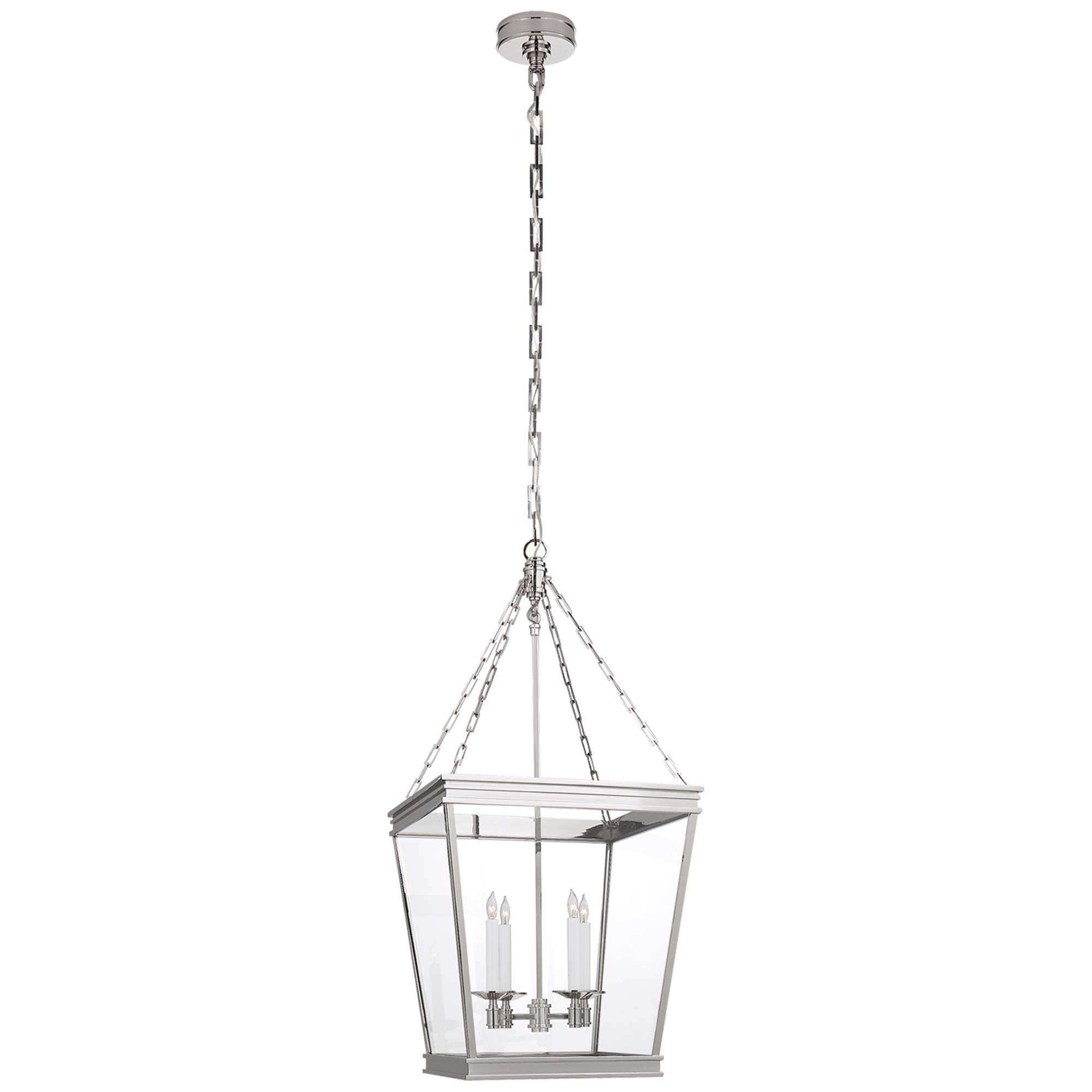 Shown in Polished Nickel finish and Clear glass