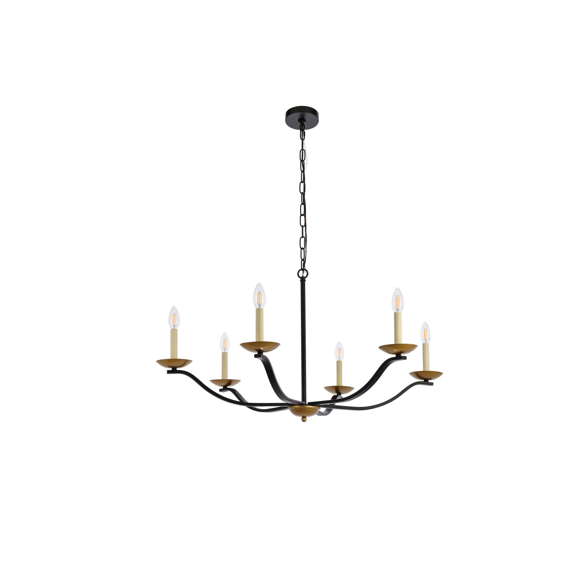 Shown in Black and Brass finish