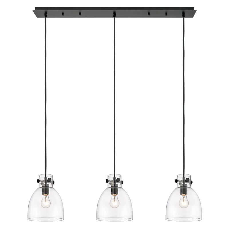 Bruno Marashlian Newton Bell 39 Inch 3 Light Linear Suspension Light by Innovations Lighting