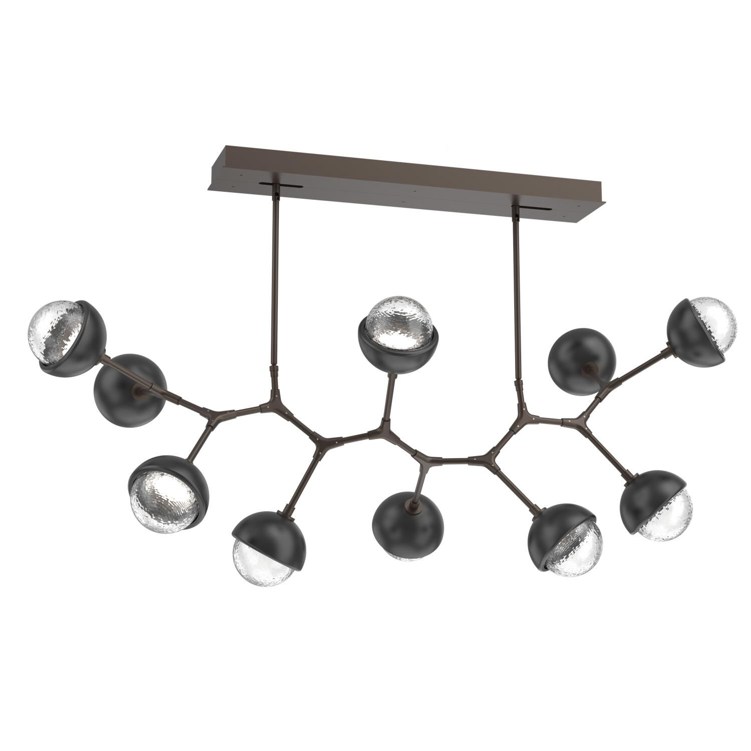 Levi Wilson Cabochon 56 Inch Linear Suspension Light by Hammerton Studio