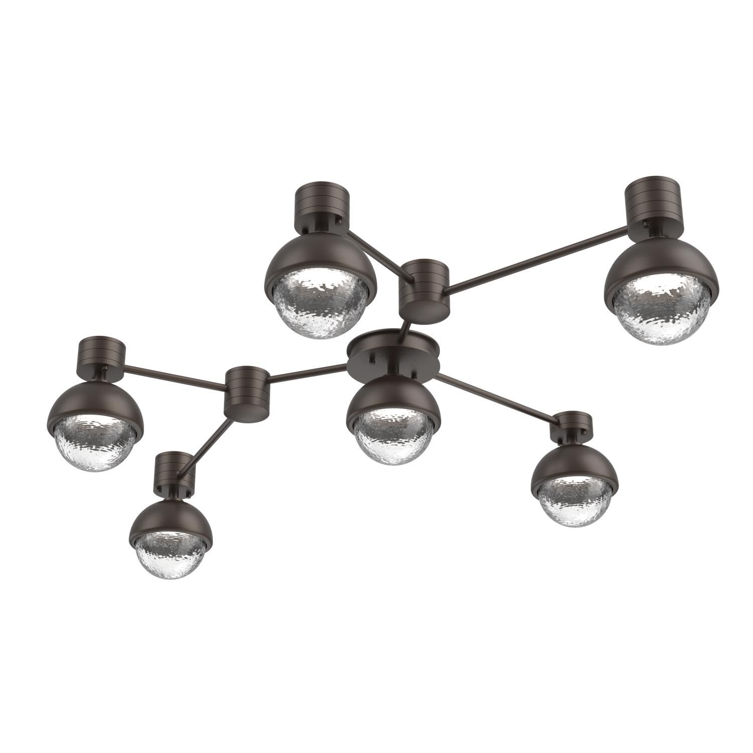 Levi Wilson Cabochon 41 Inch Flush Mount by Hammerton Studio
