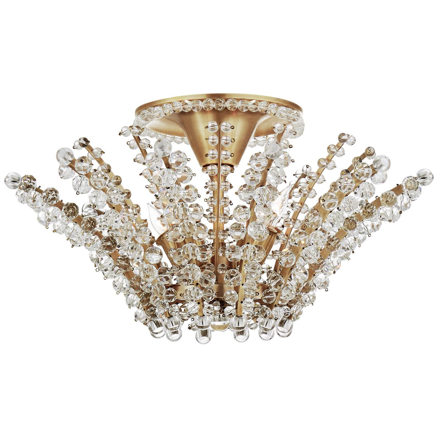 AERIN Serafina 19 Inch 4 Light Semi Flush Mount by Visual Comfort Signature Collection