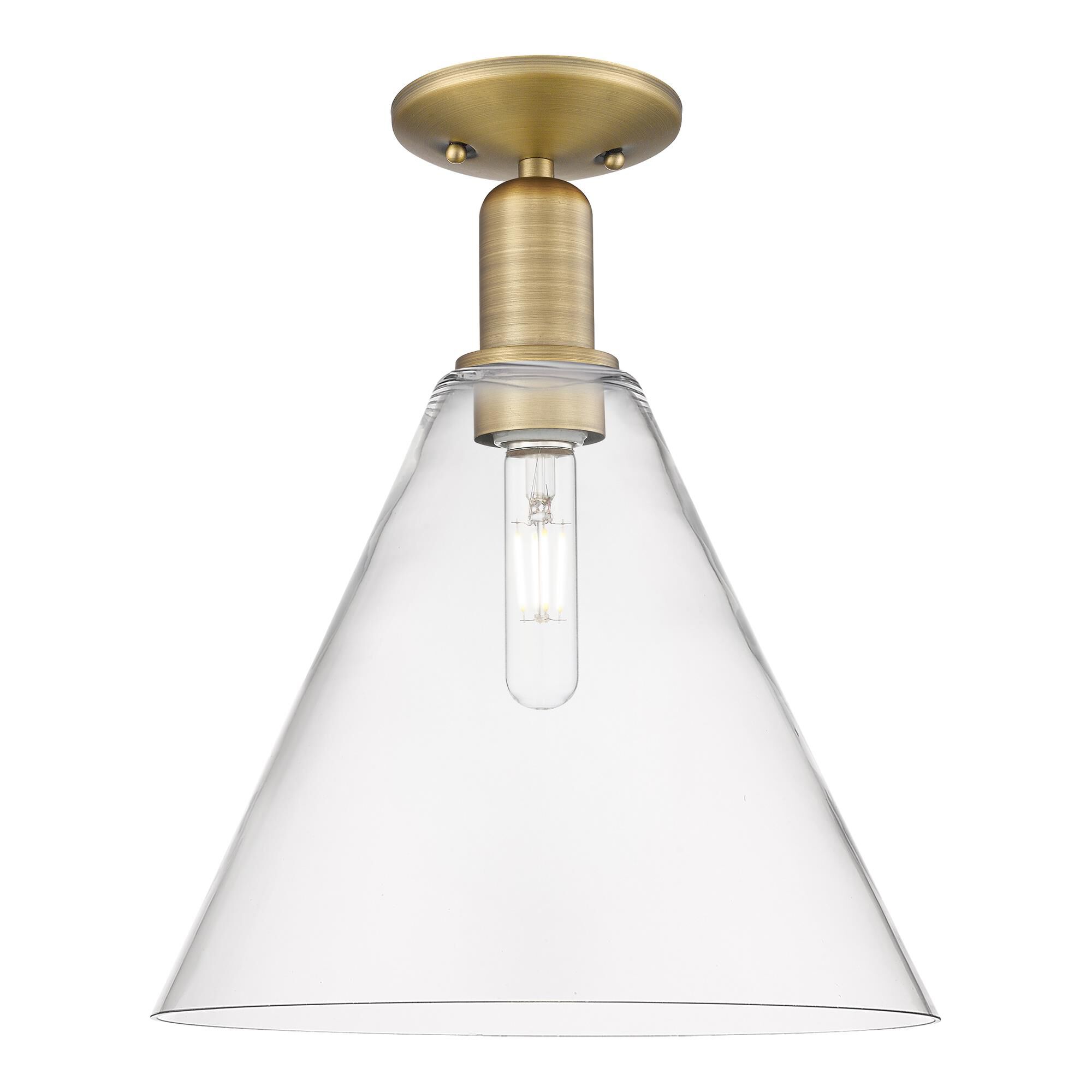 Bruno Marashlian Berkshire Glass 12 Inch Semi Flush Mount by Innovations Lighting