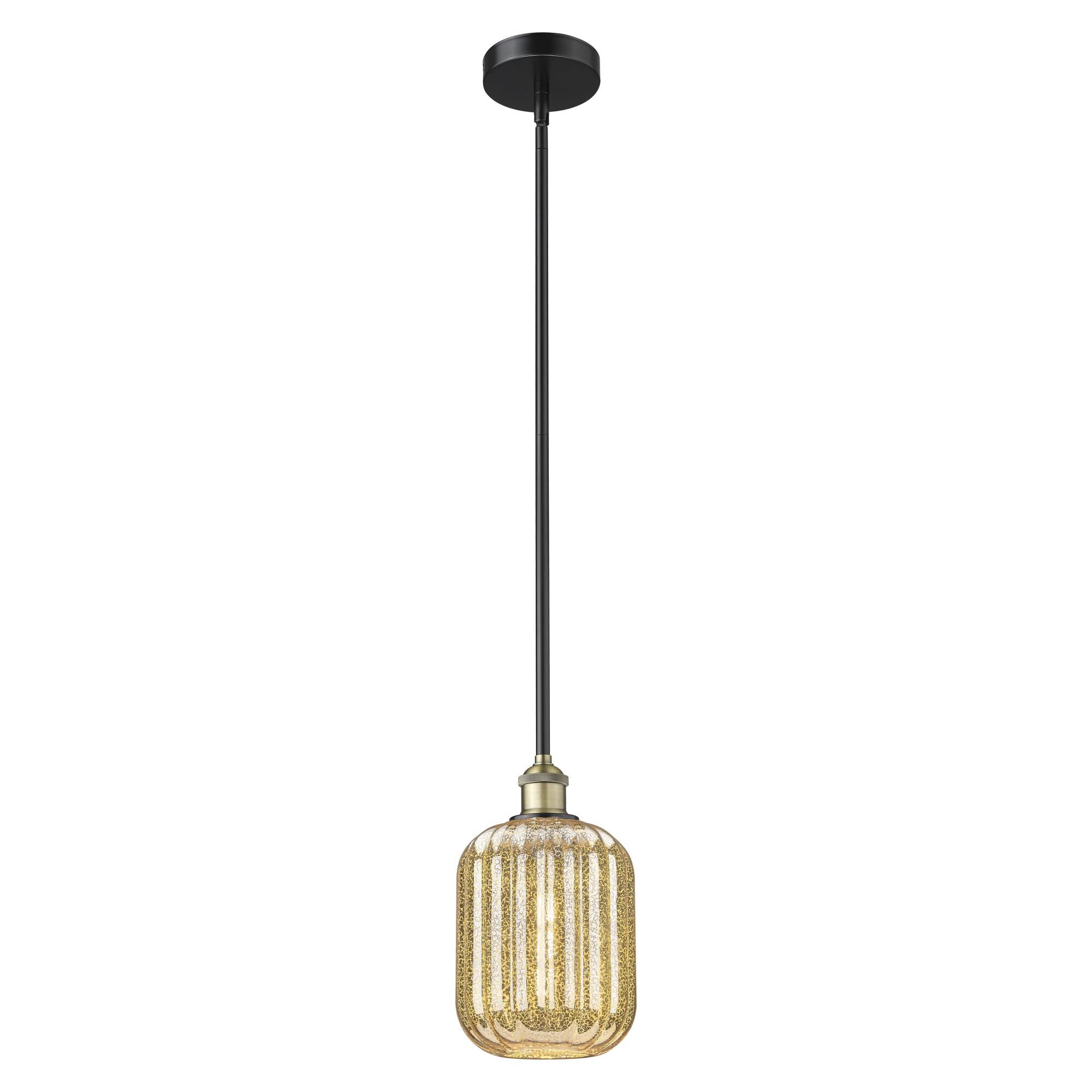 Shown in Black Antique Brass finish and Mercury glass