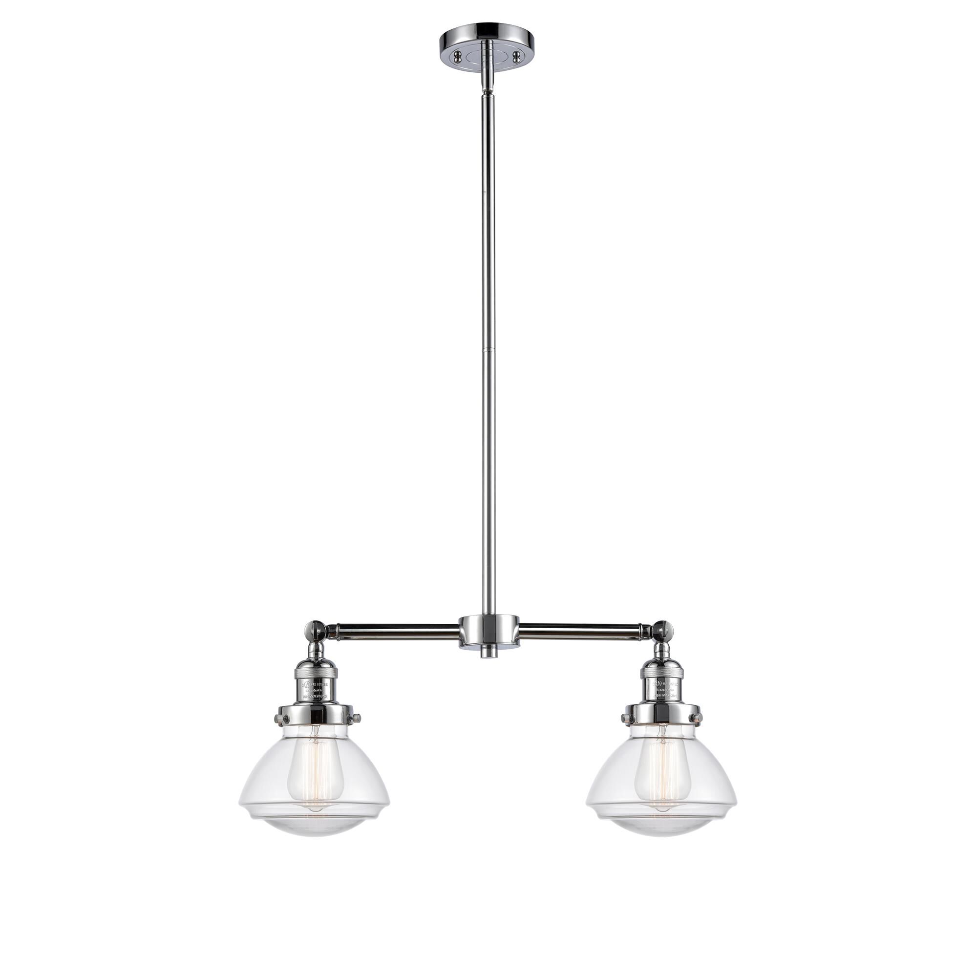 Shown in Polished Chrome finish and Bell glass and Glass shade