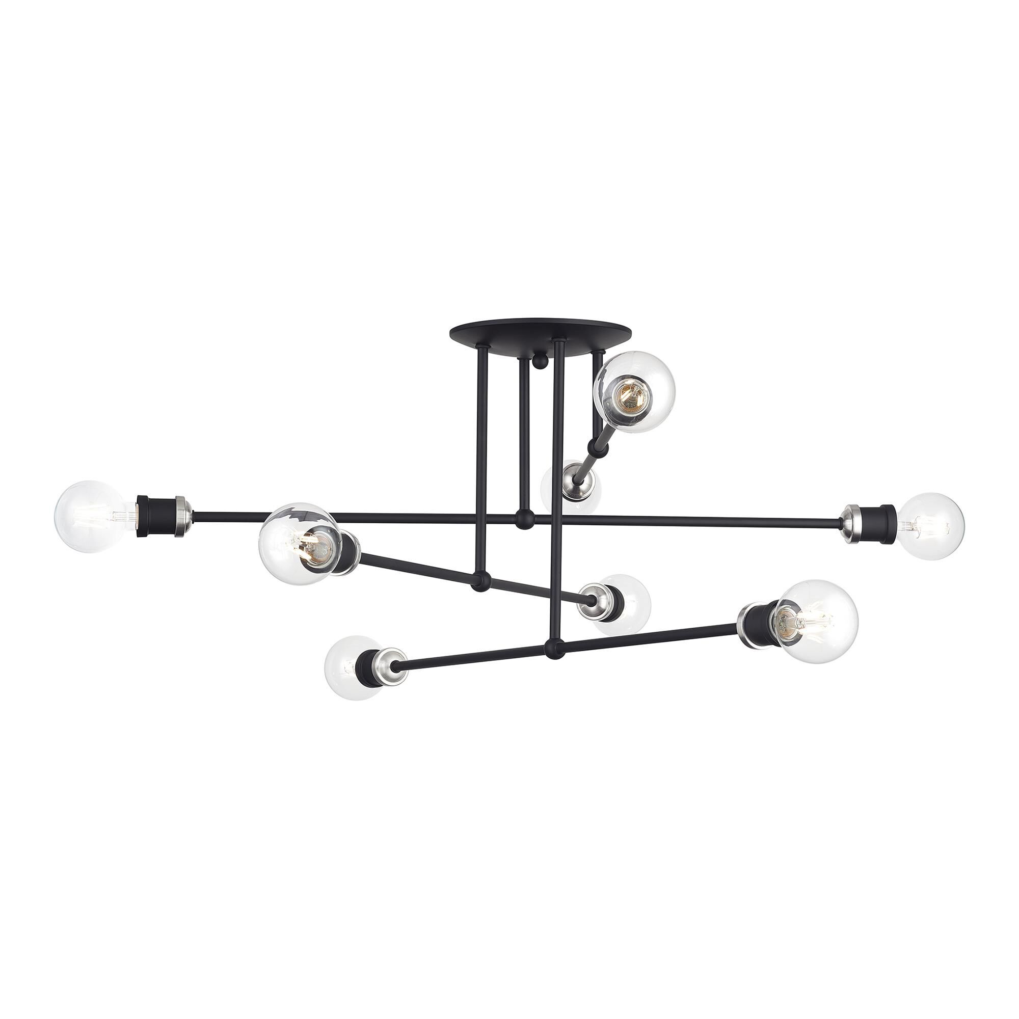 Delacroix 35 Inch Semi Flush Mount by Livex Lighting