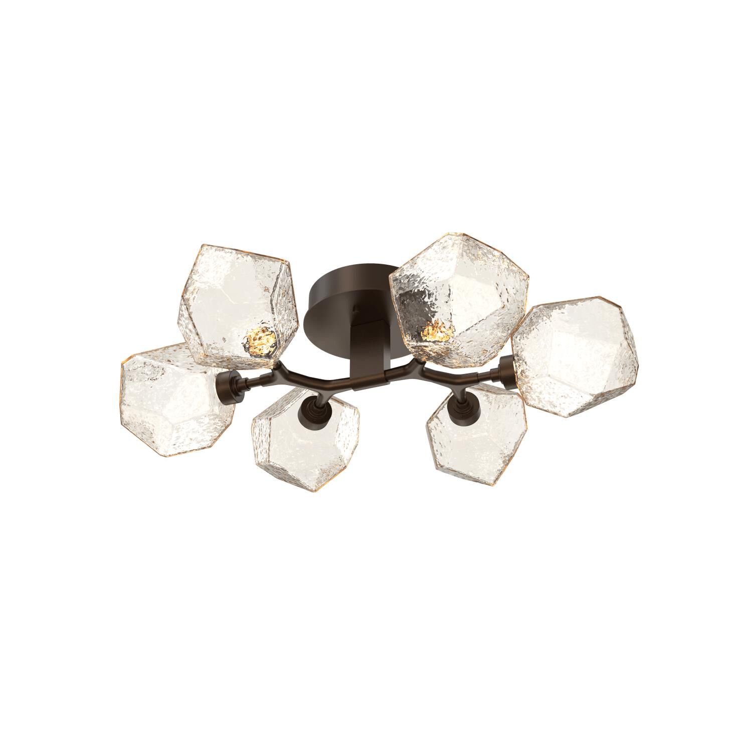 Shown in Flat Bronze finish and Amber glass