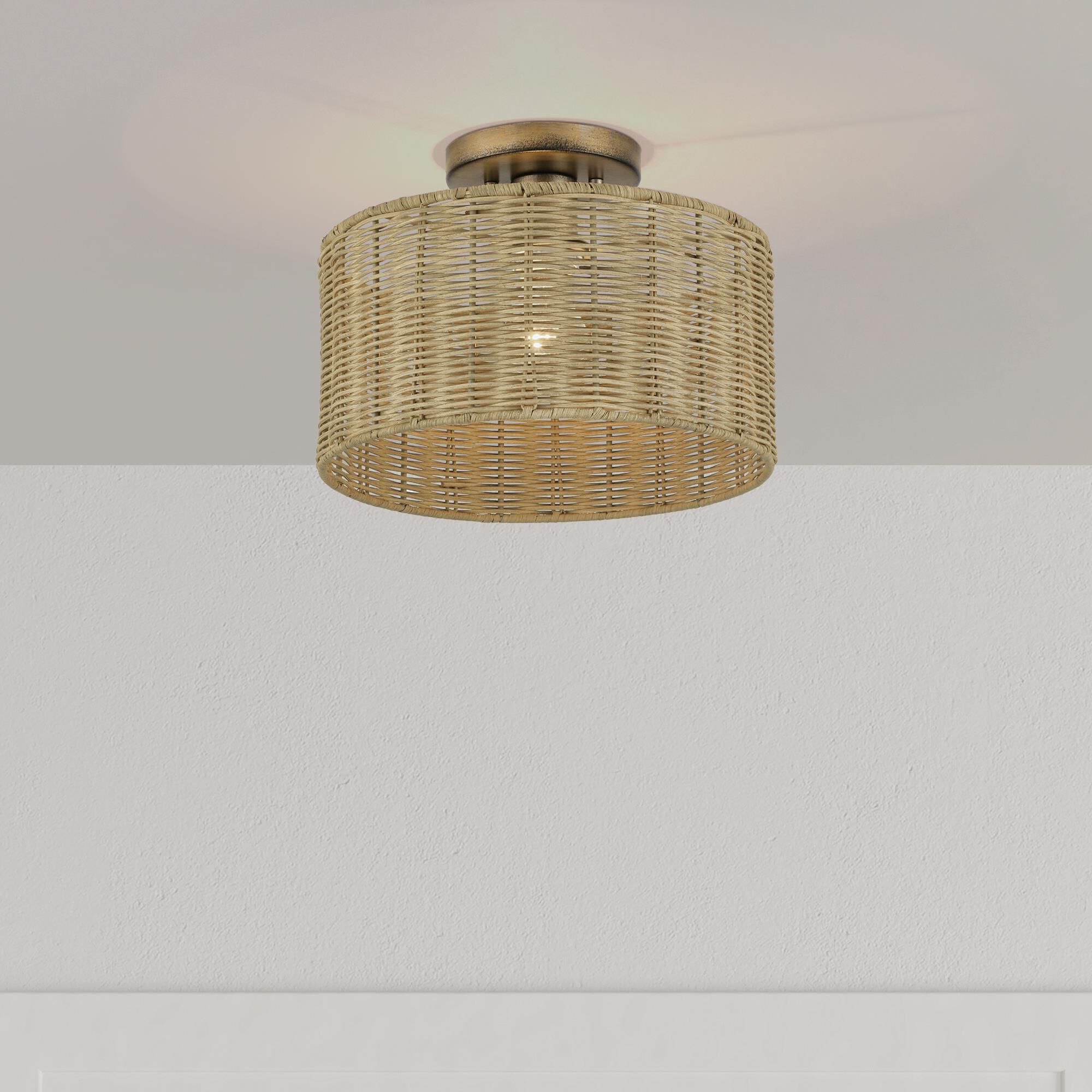 Weavington 12 Inch Semi Flush Mount by Livex Lighting