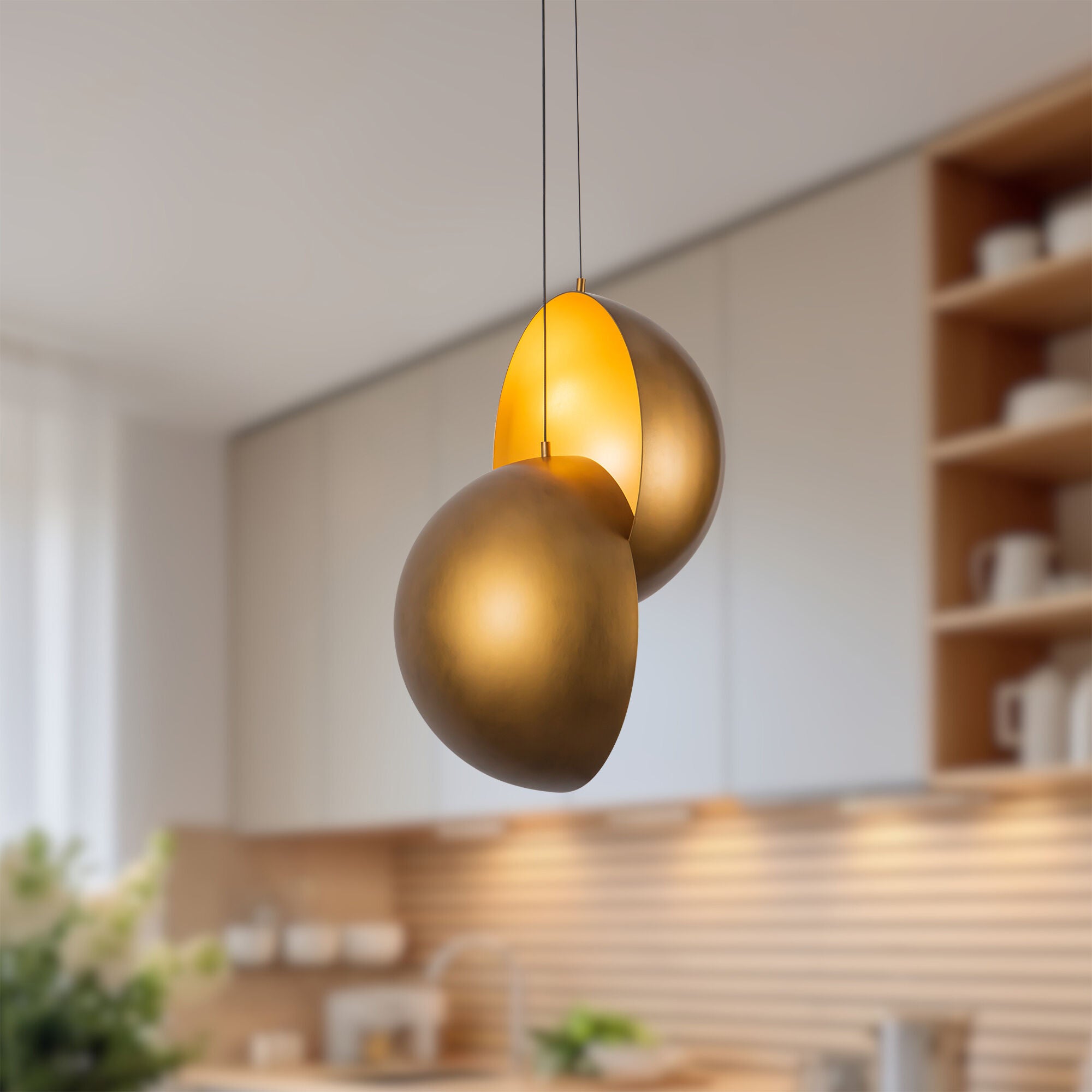Shown in Vintage Brass finish and Steel shade