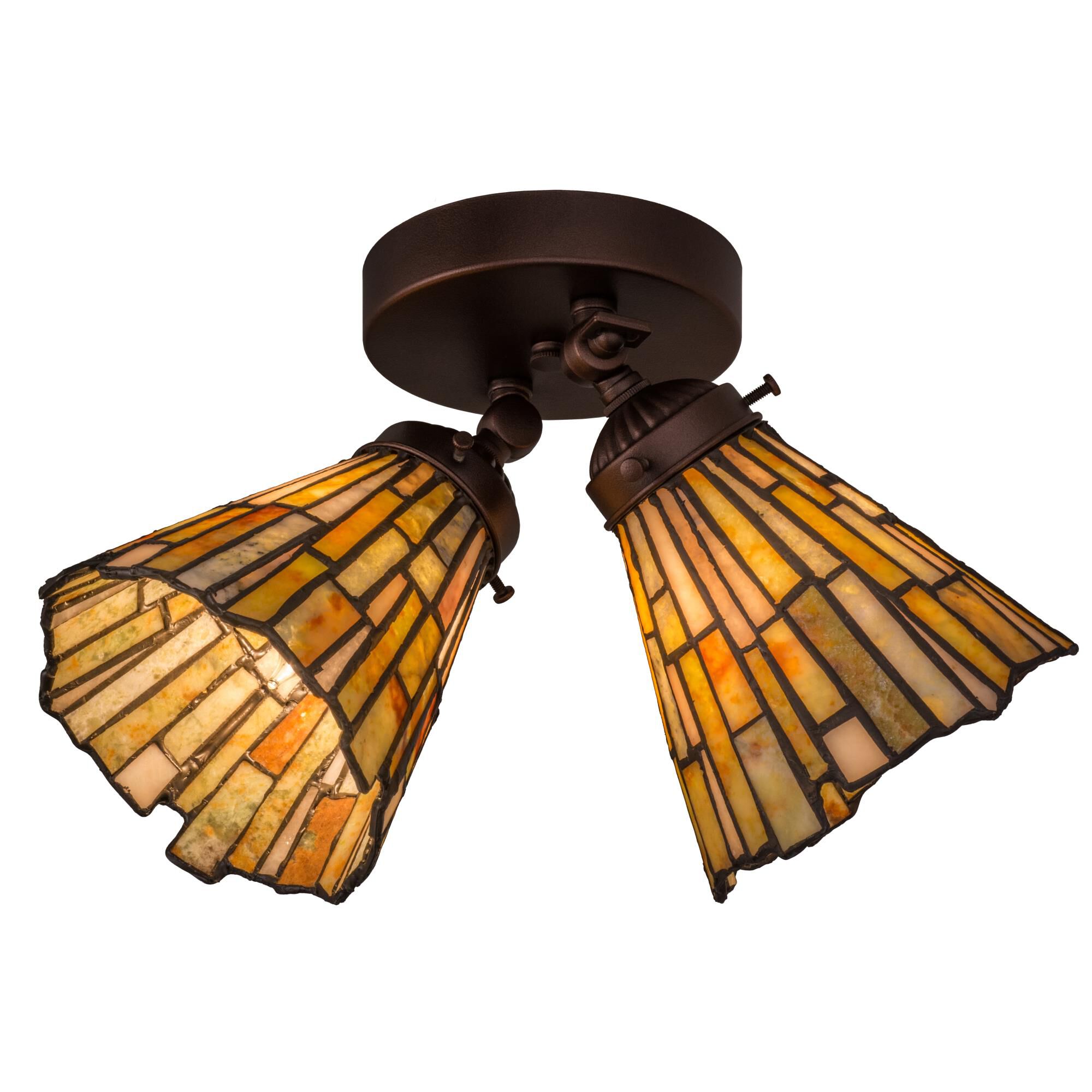 1015 Inch 2 Light Flush Mount by Meyda Lighting