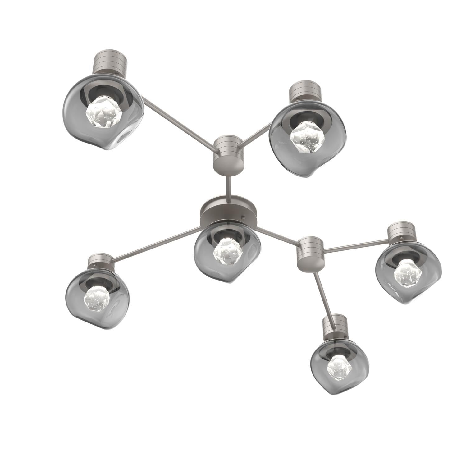 Levi Wilson Luna 37 Inch Semi Flush Mount by Hammerton Studio