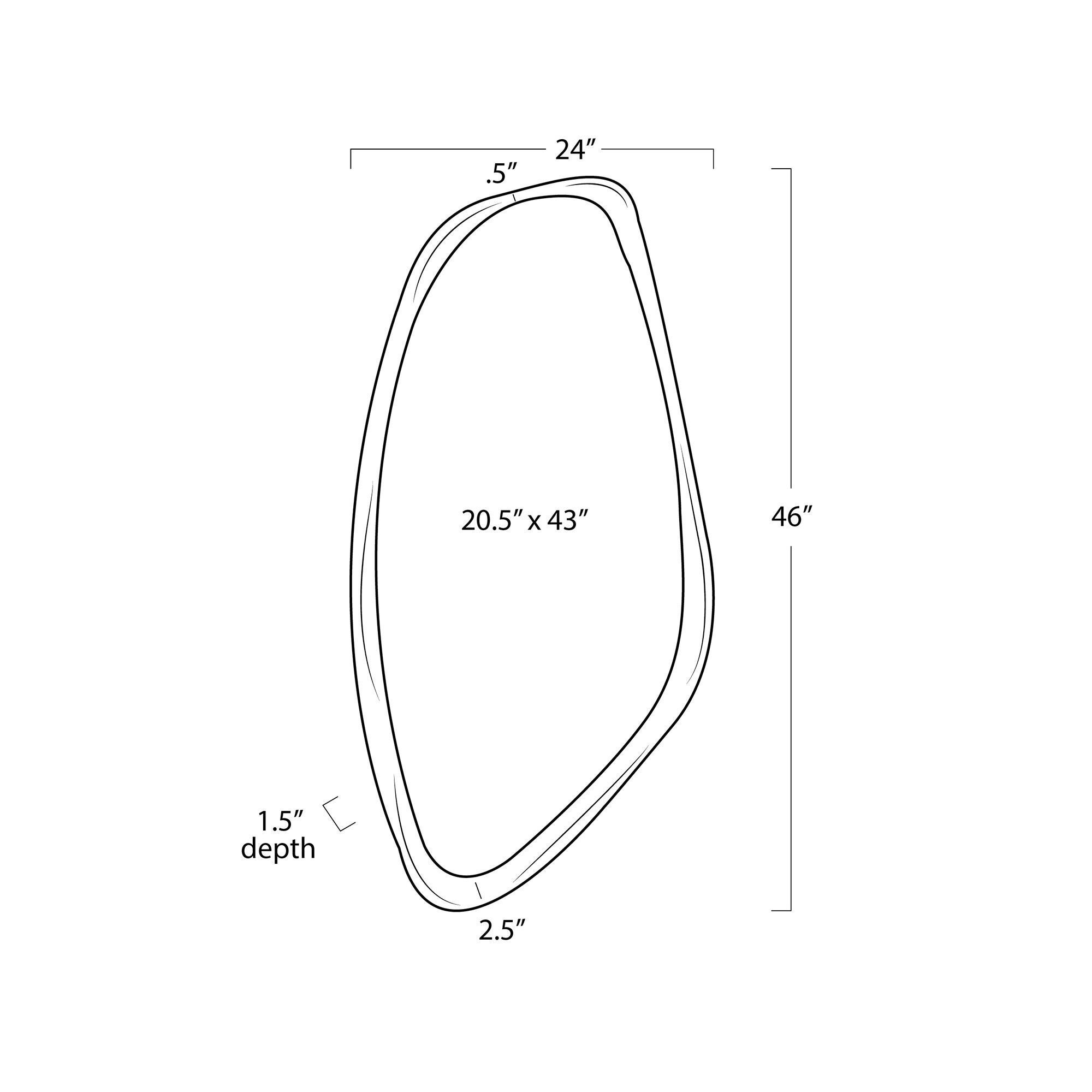 Galet Medium Decorative Mirror by Regina Andrew