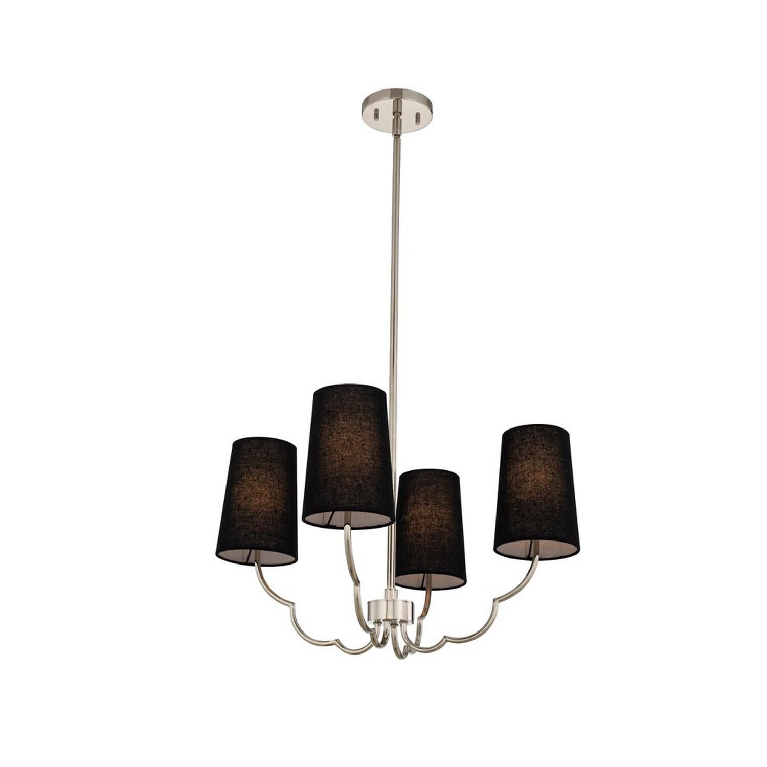 Sophia 22 Inch 4 Light Mini Chandelier by Kalco Lighting