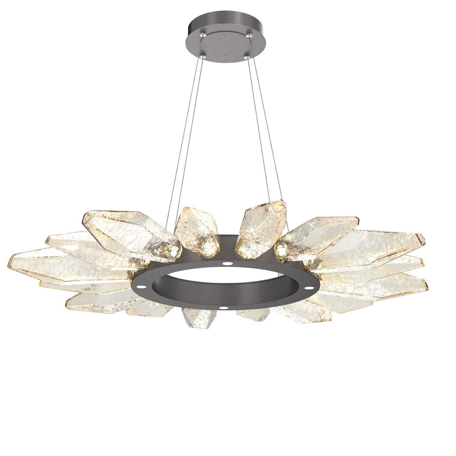 Rock Crystal 41 Inch 20 Light LED Chandelier by Hammerton Studio