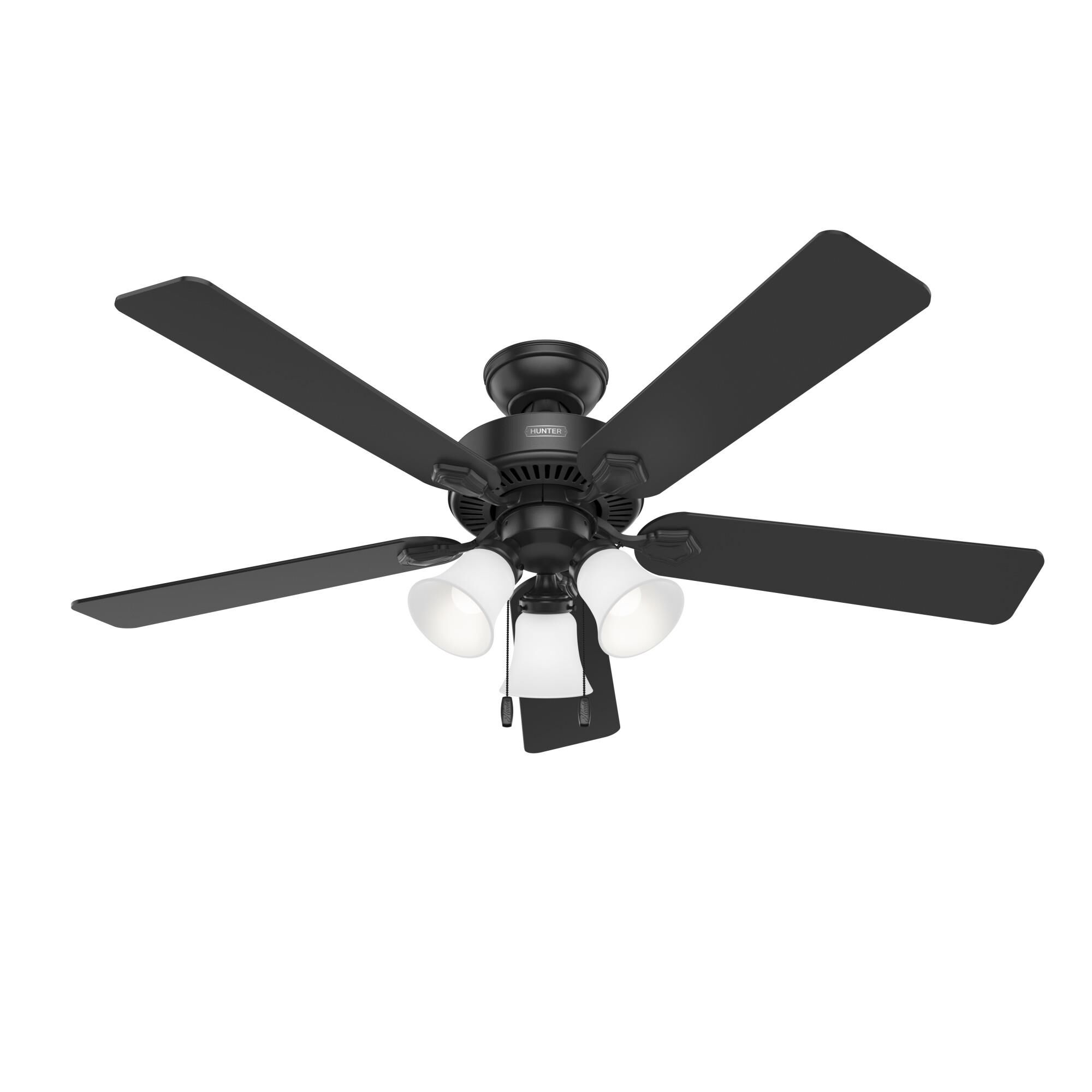 Swanson 52 Inch Ceiling Fan with Light Kit by Hunter Fan