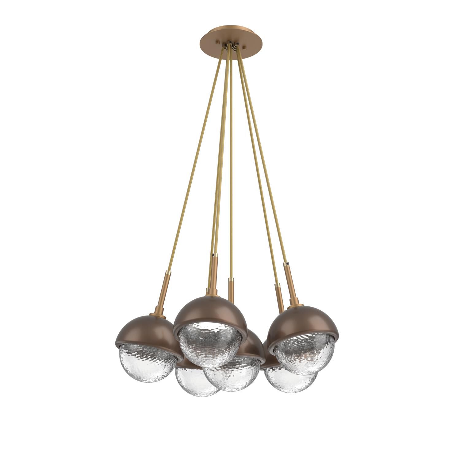 Levi Wilson Cabochon 19 Inch Multi Pendant Light by Hammerton Studio