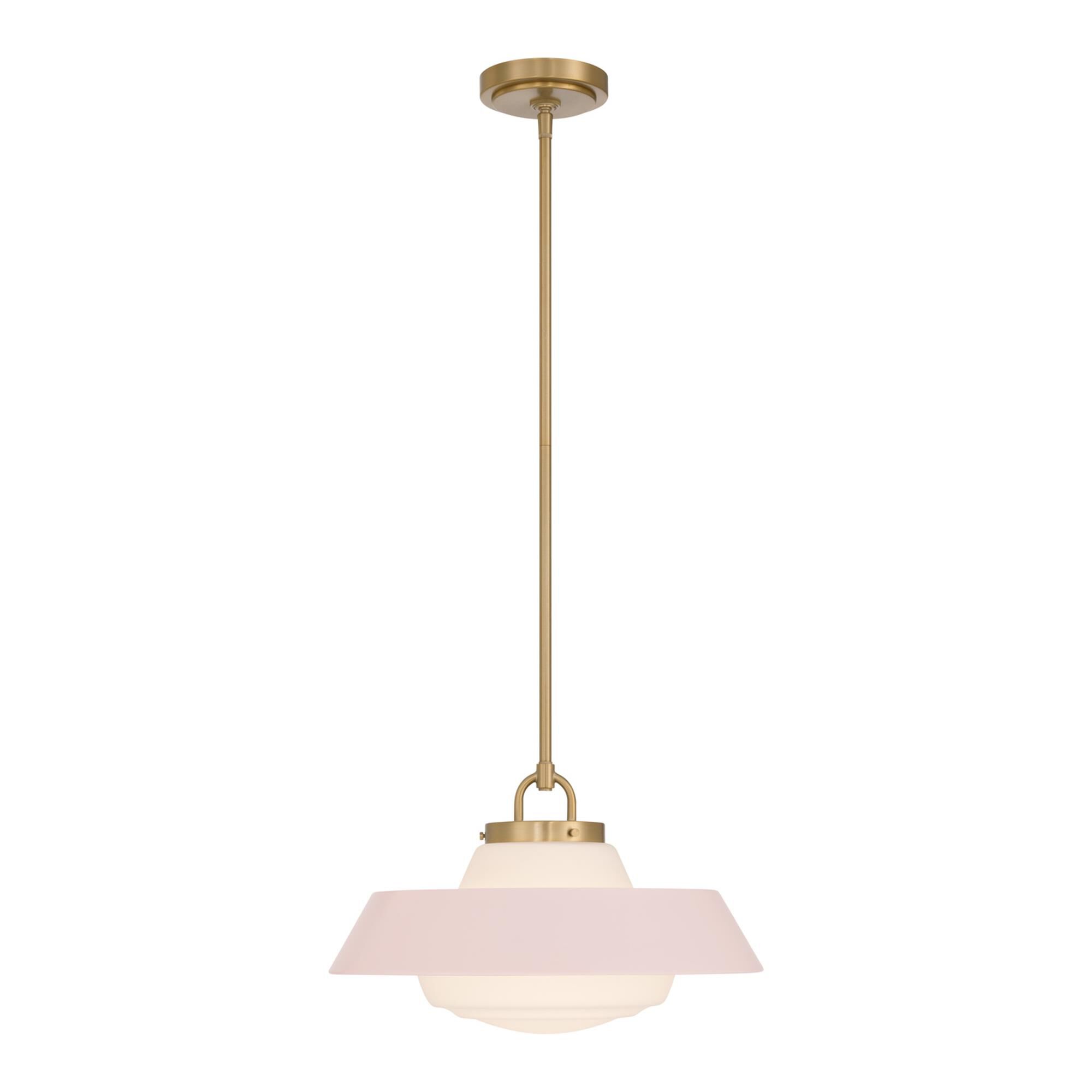 Shown in Vibrant Gold finish and Steel glass and Steel shade