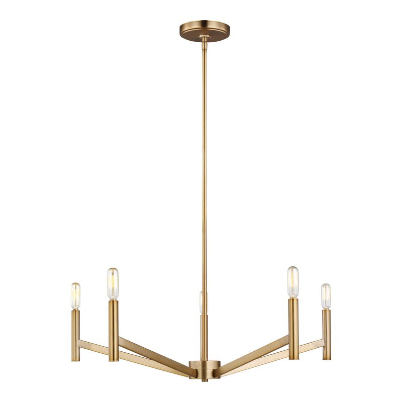 Sean Lavin Vector 28 Inch 5 Light Chandelier by Visual Comfort Studio Collection