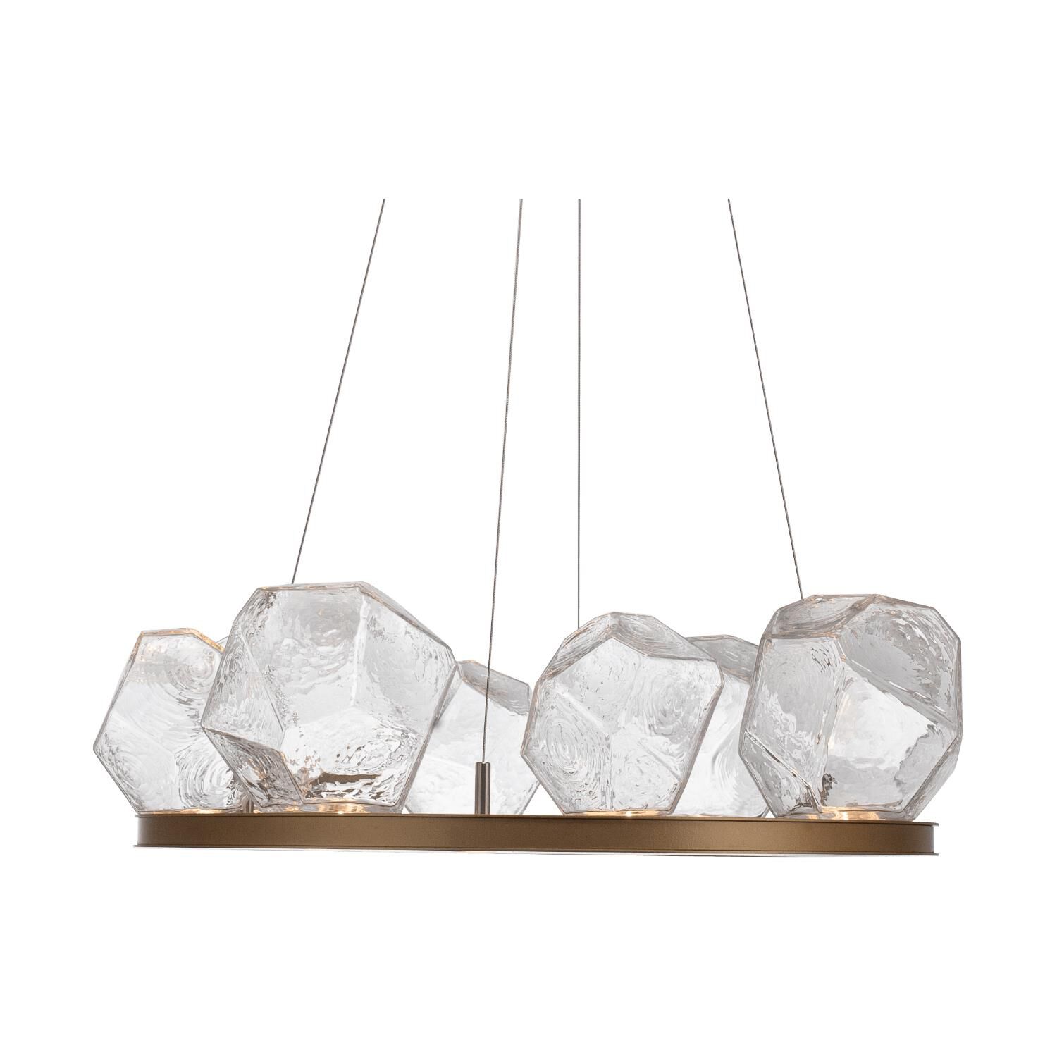 Gem 27 Inch 12 Light LED Chandelier by Hammerton Studio