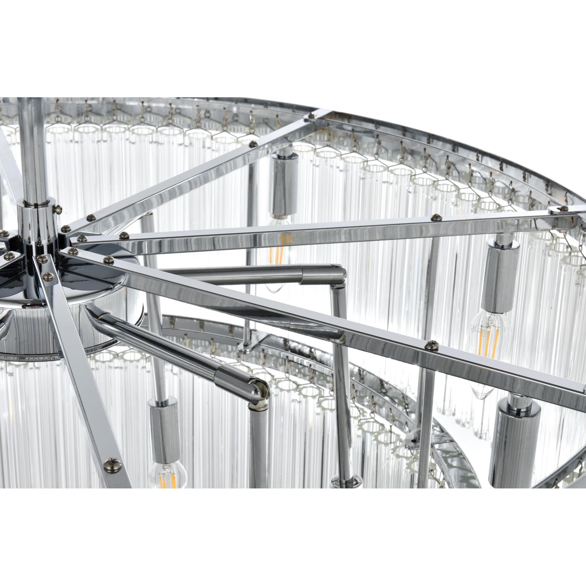 Harlow 32 Inch Chandelier by Elegant Lighting