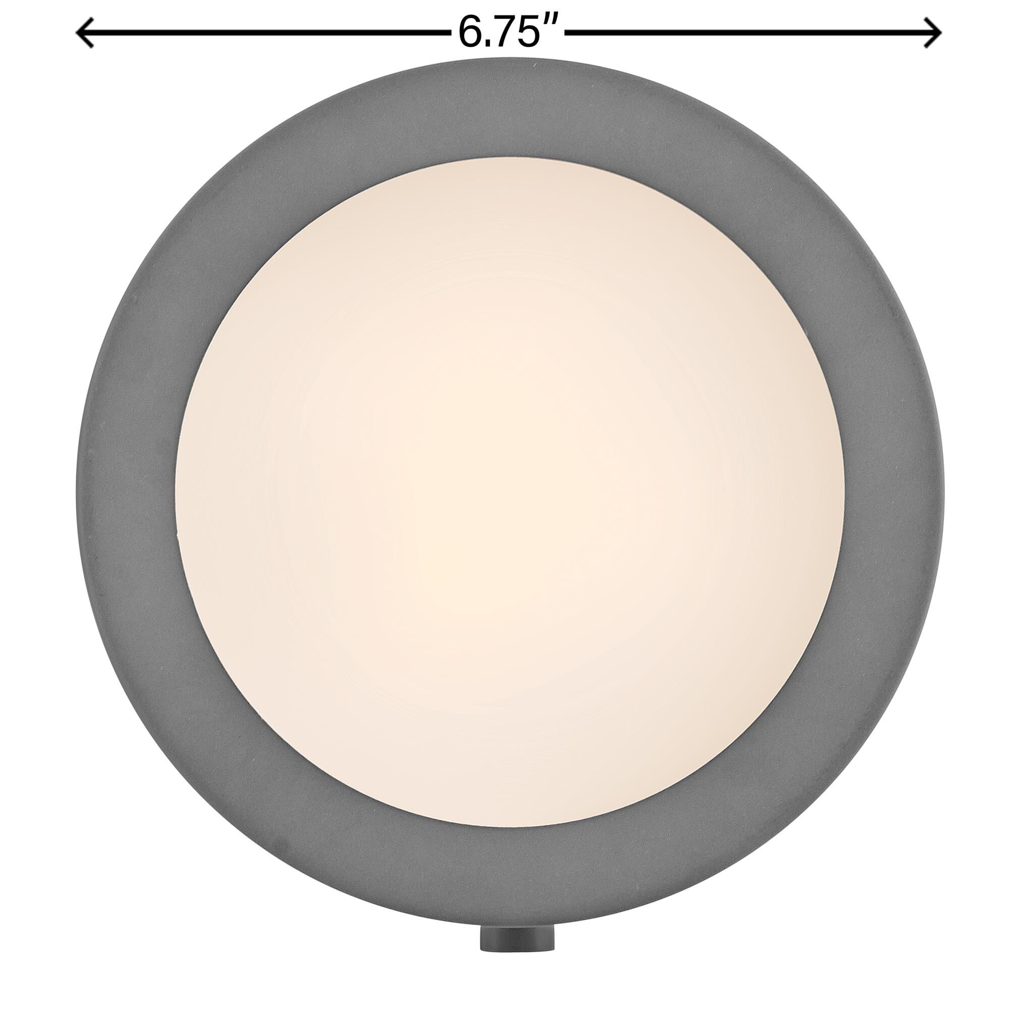 Shown in Dark Matte Grey with Heritage Brass Accents finish and Etched Opal glass