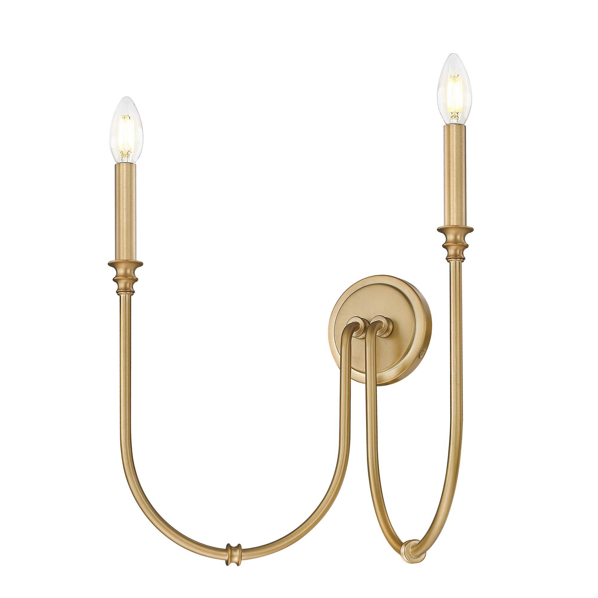 Shown in Rubbed Brass finish and White glass
