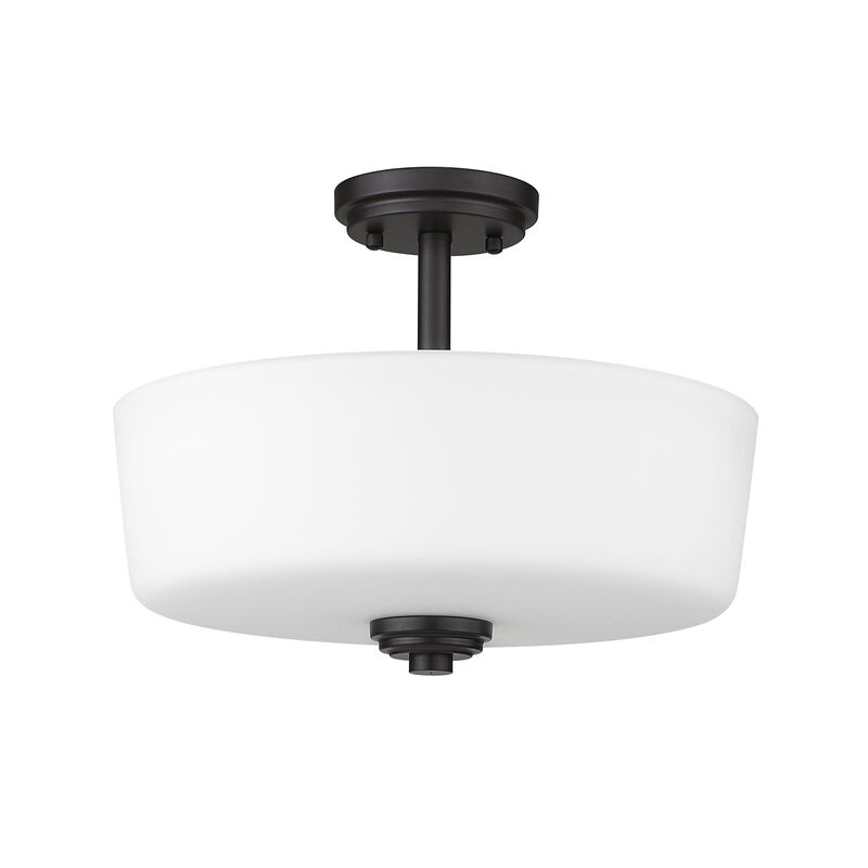 Arlington 14 Inch 3 Light Semi Flush Mount by Z-Lite