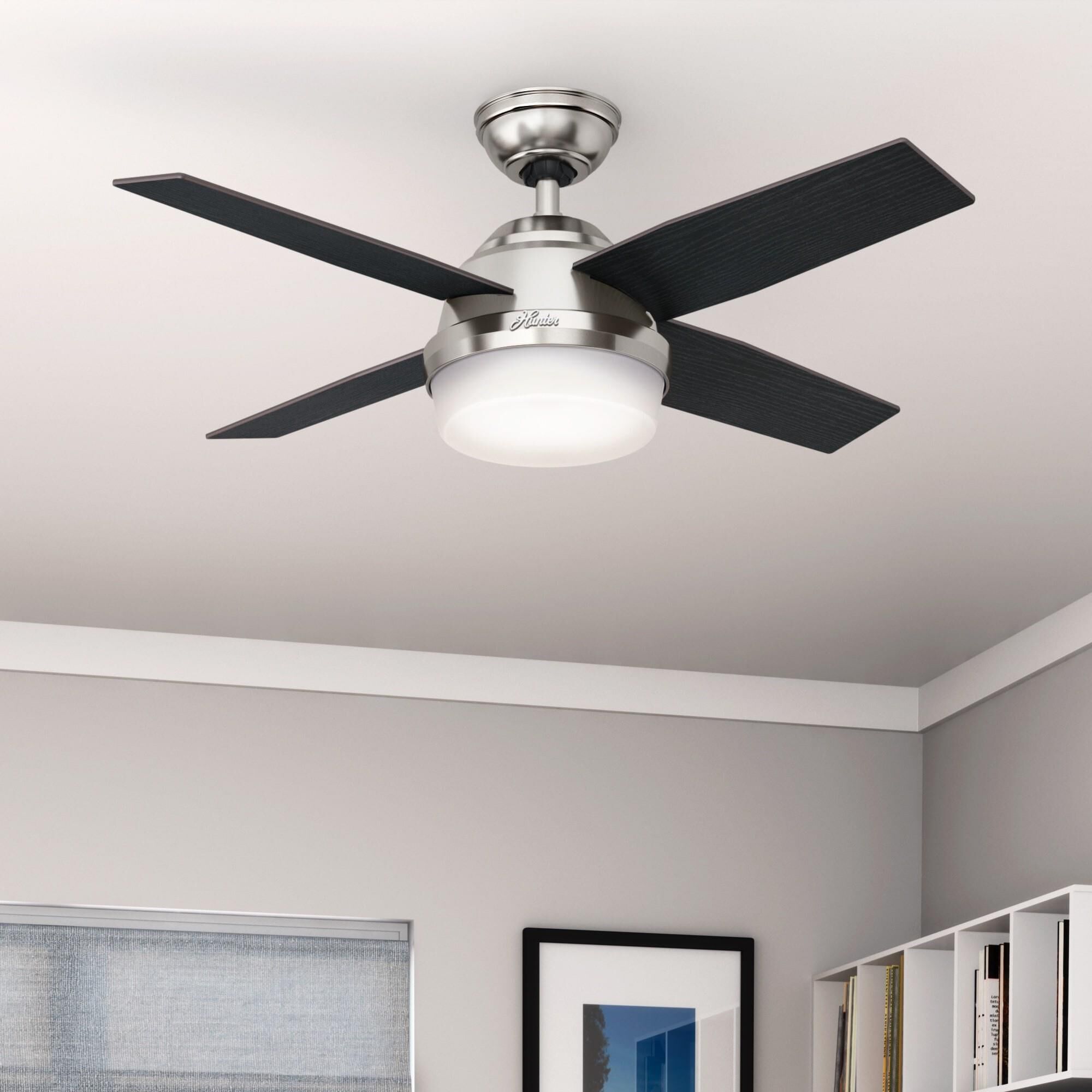 Dempsey 44 Inch Ceiling Fan with Light Kit by Hunter Fan