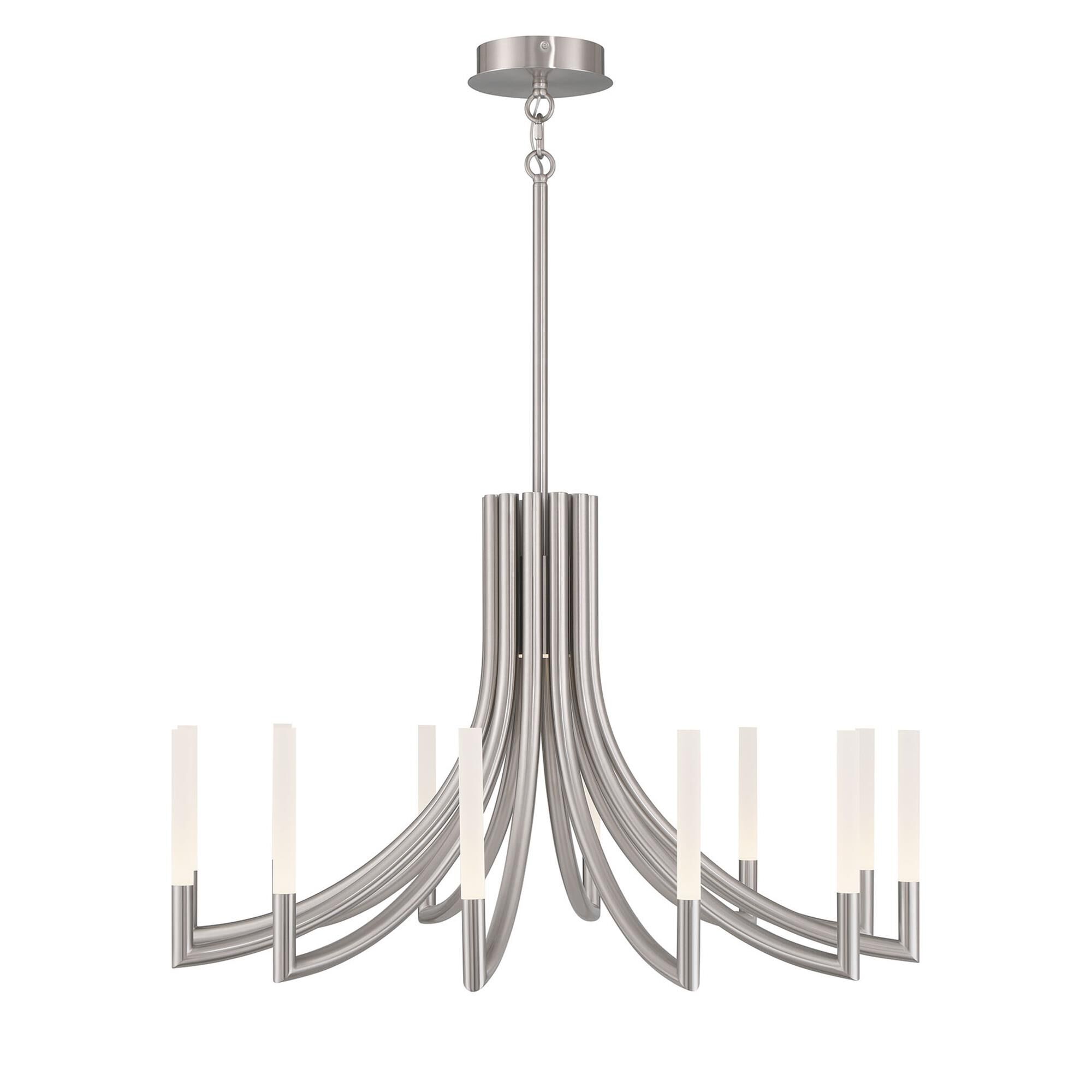 Shown in Nickel finish and Frosted Acrylic glass